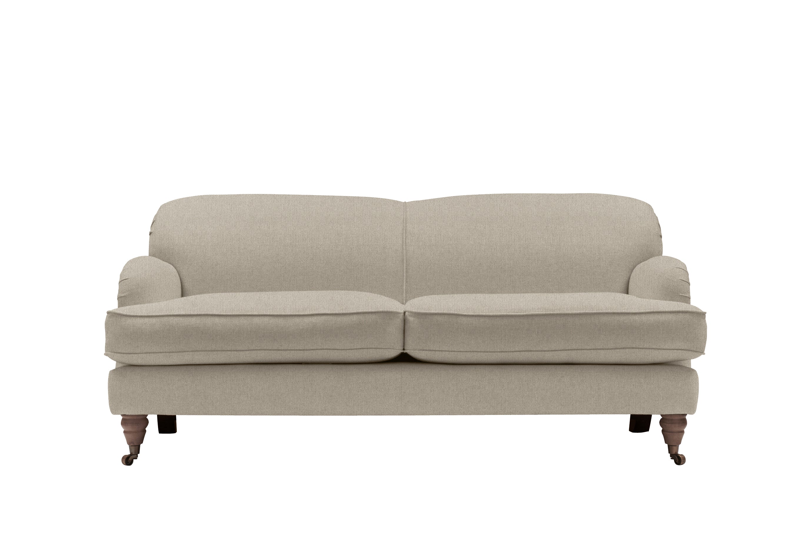 Agatha | 3 Seater Sofa | Heather Herringbone Flax