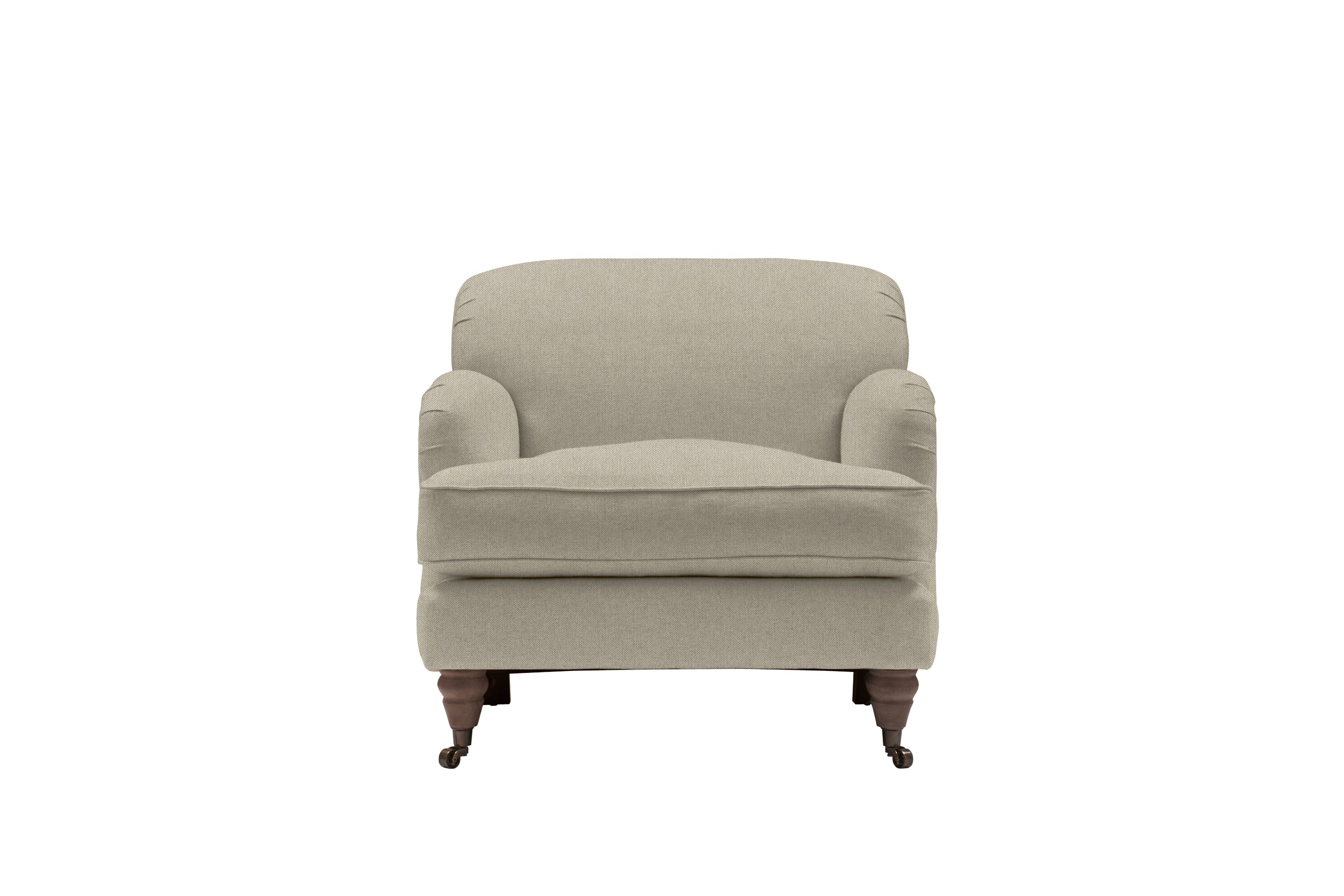 Agatha | Armchair | Heather Herringbone Flax