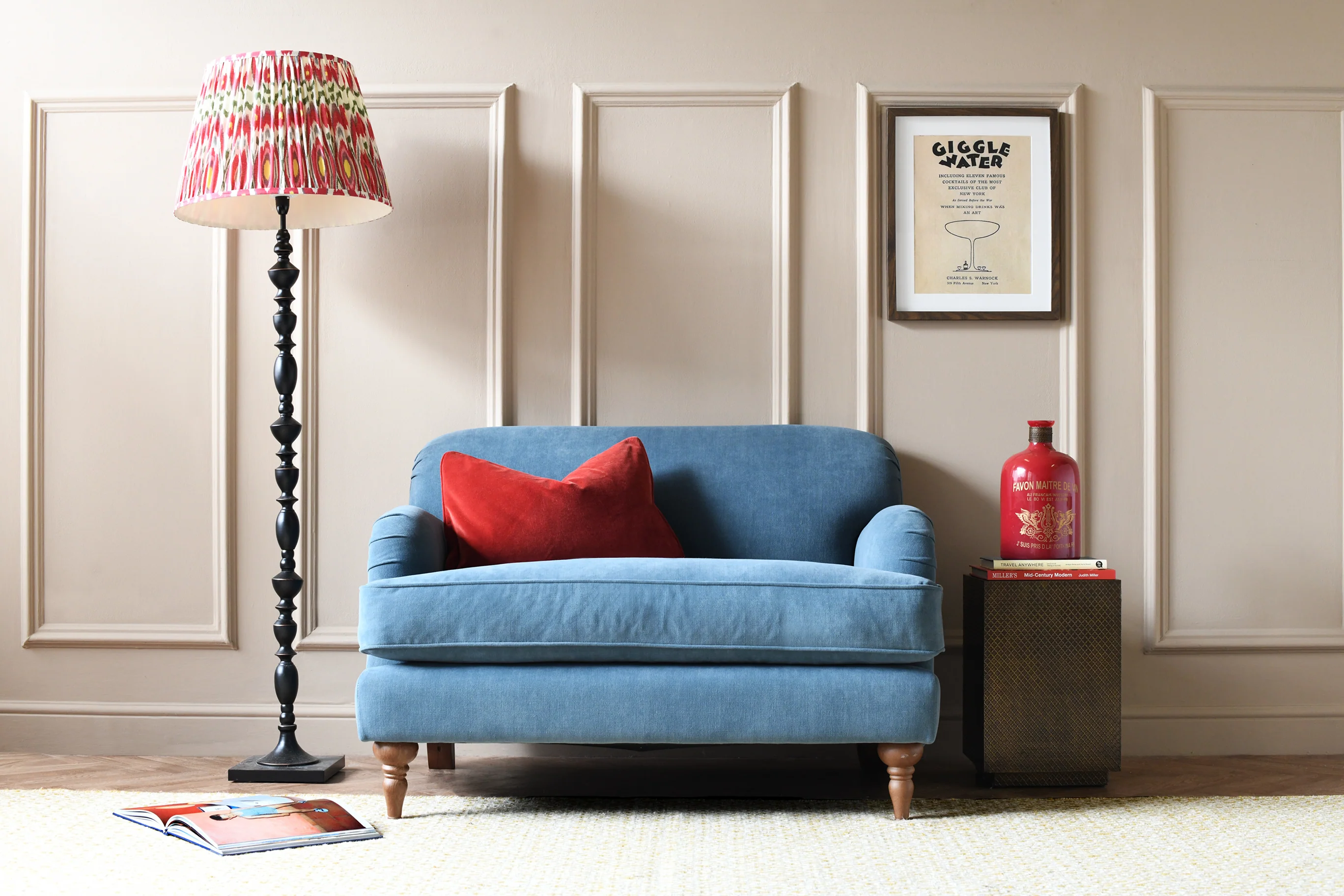Agatha | Love Seat | Alhambra Coastal Blue