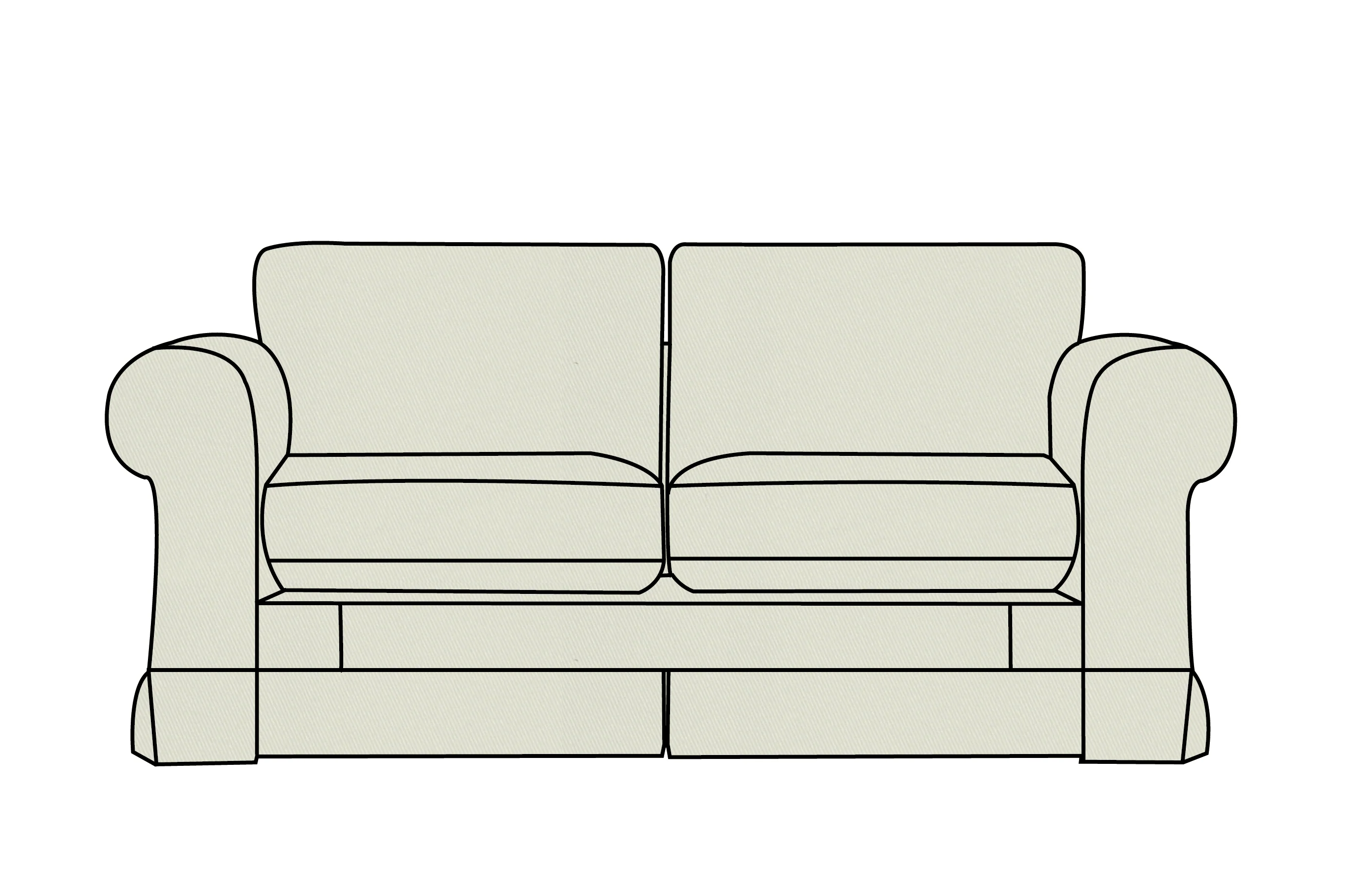 Albany | 2 Seater Extra Loose Cover | Miami Lichen