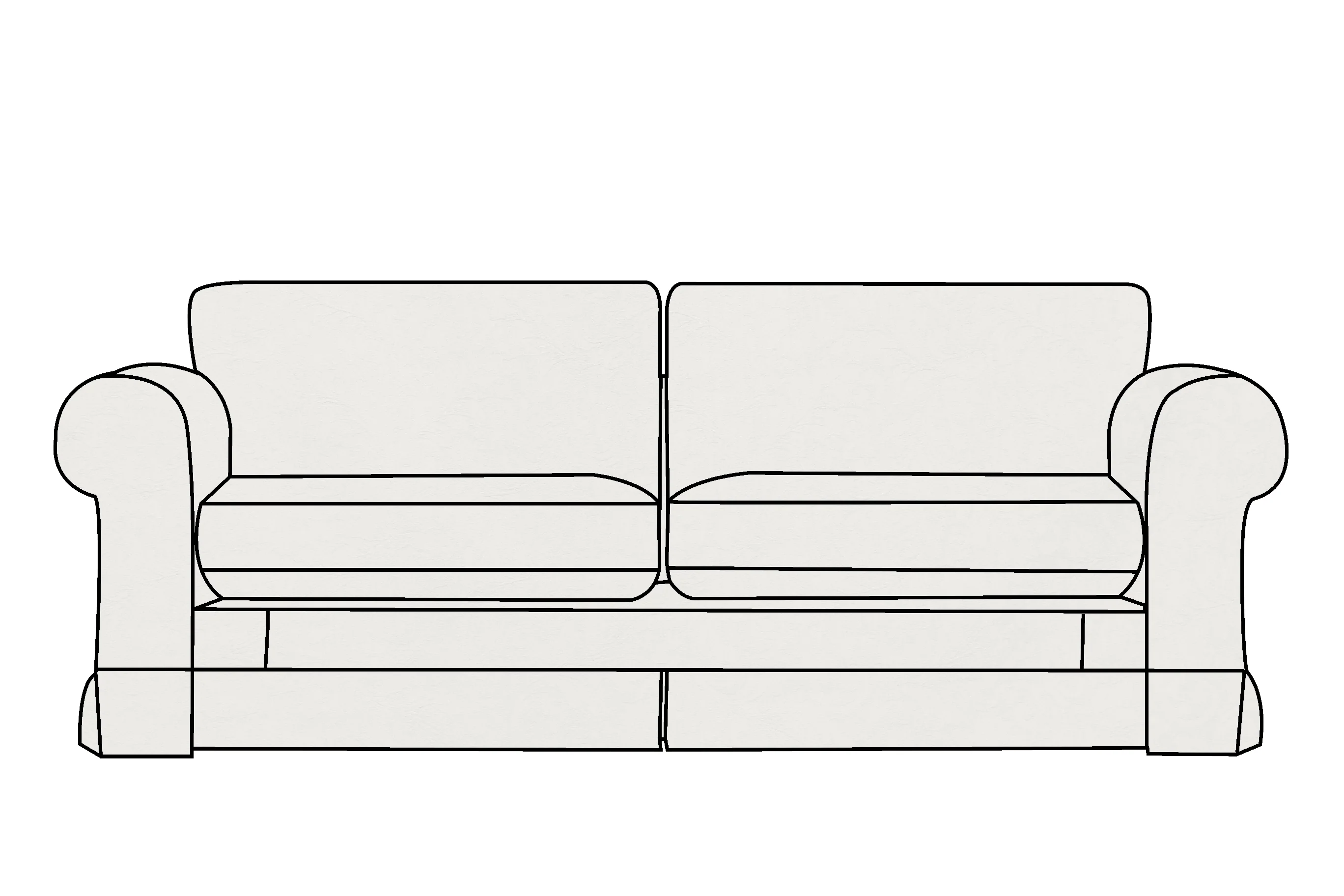Albany | 3 Seater Extra Loose Cover | Kingston Natural