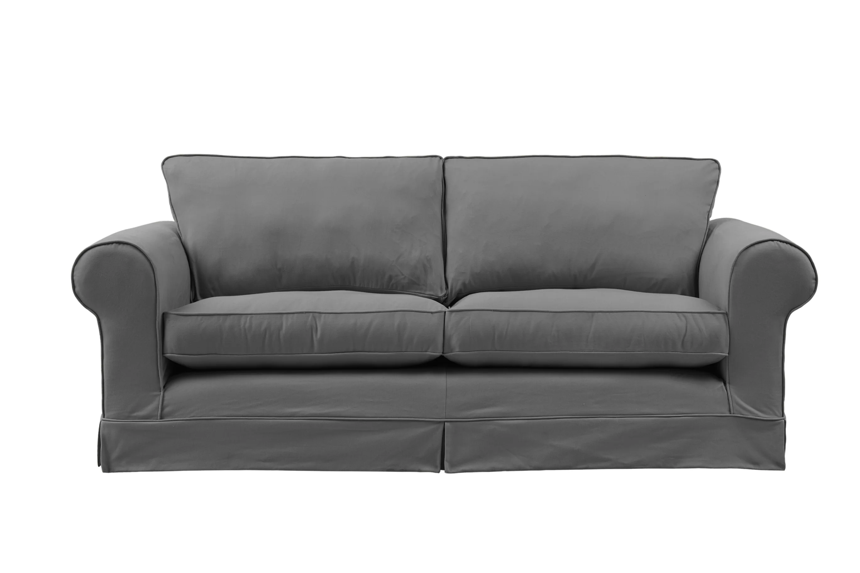 Albany | 3 Seater Extra Loose Cover | Miami Charcoal - Image 2