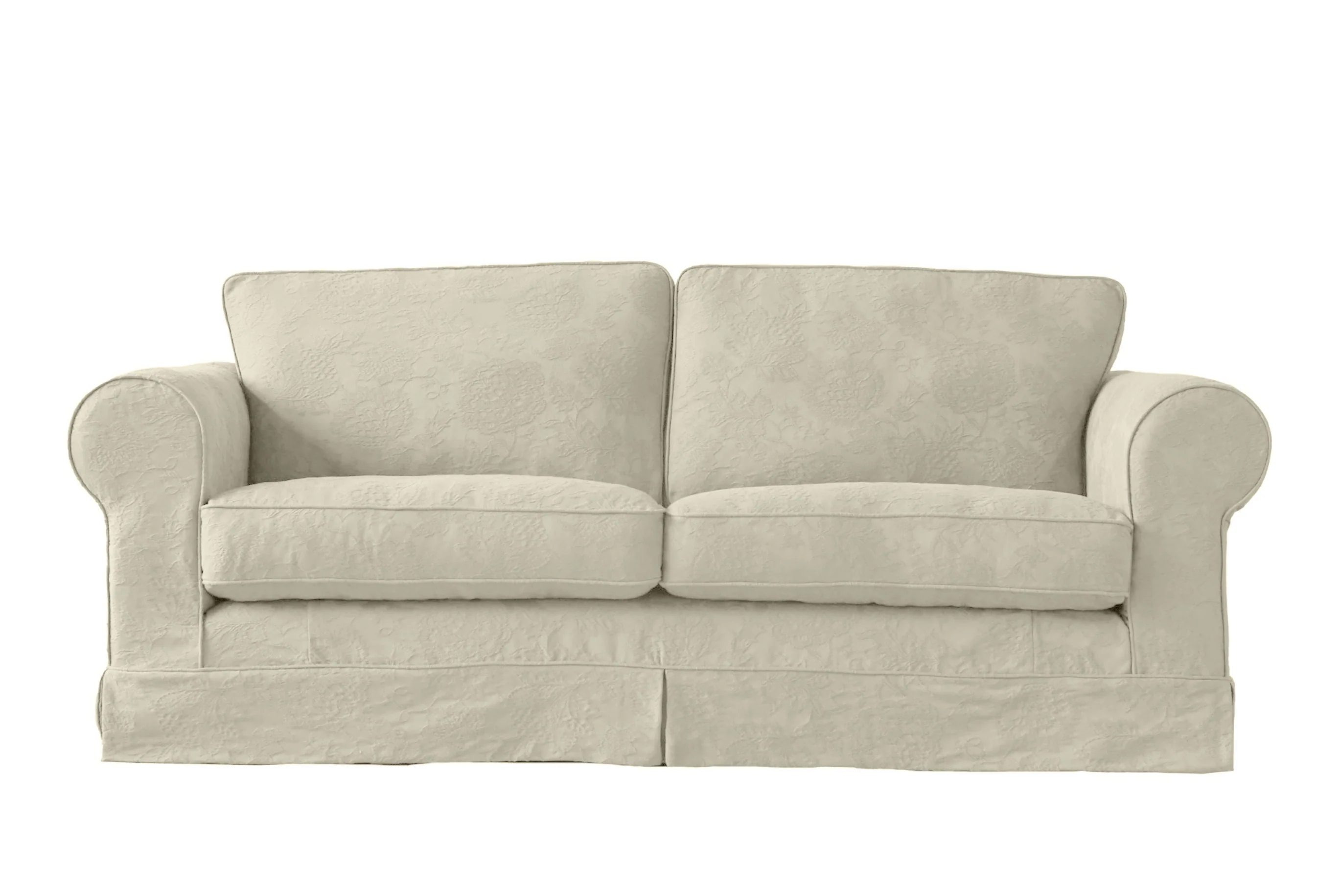 Albany | 3 Seater Extra Loose Cover | Shaftesbury Natural - Image 2