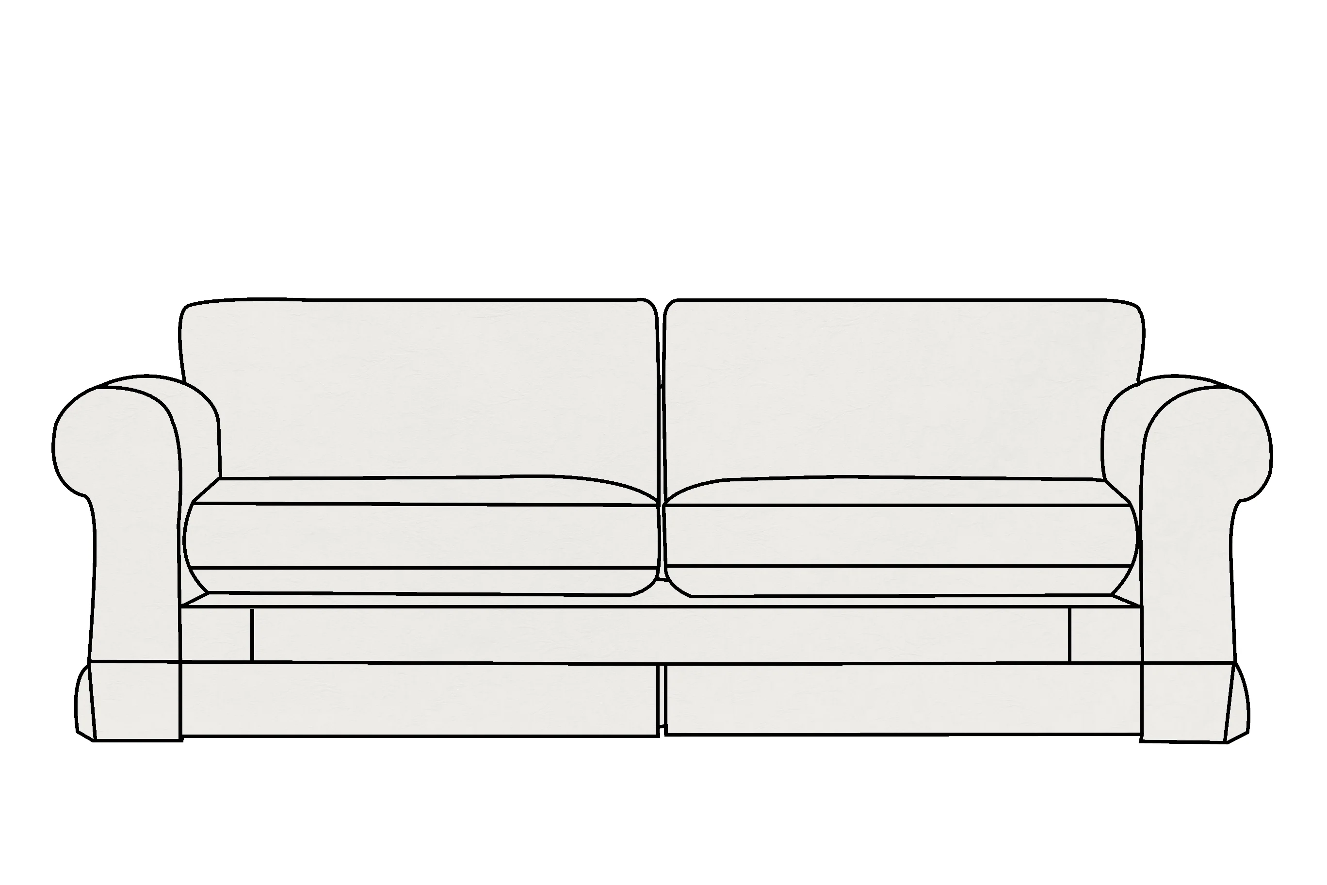 Albany | 4 Seater Extra Loose Cover | Kingston Natural