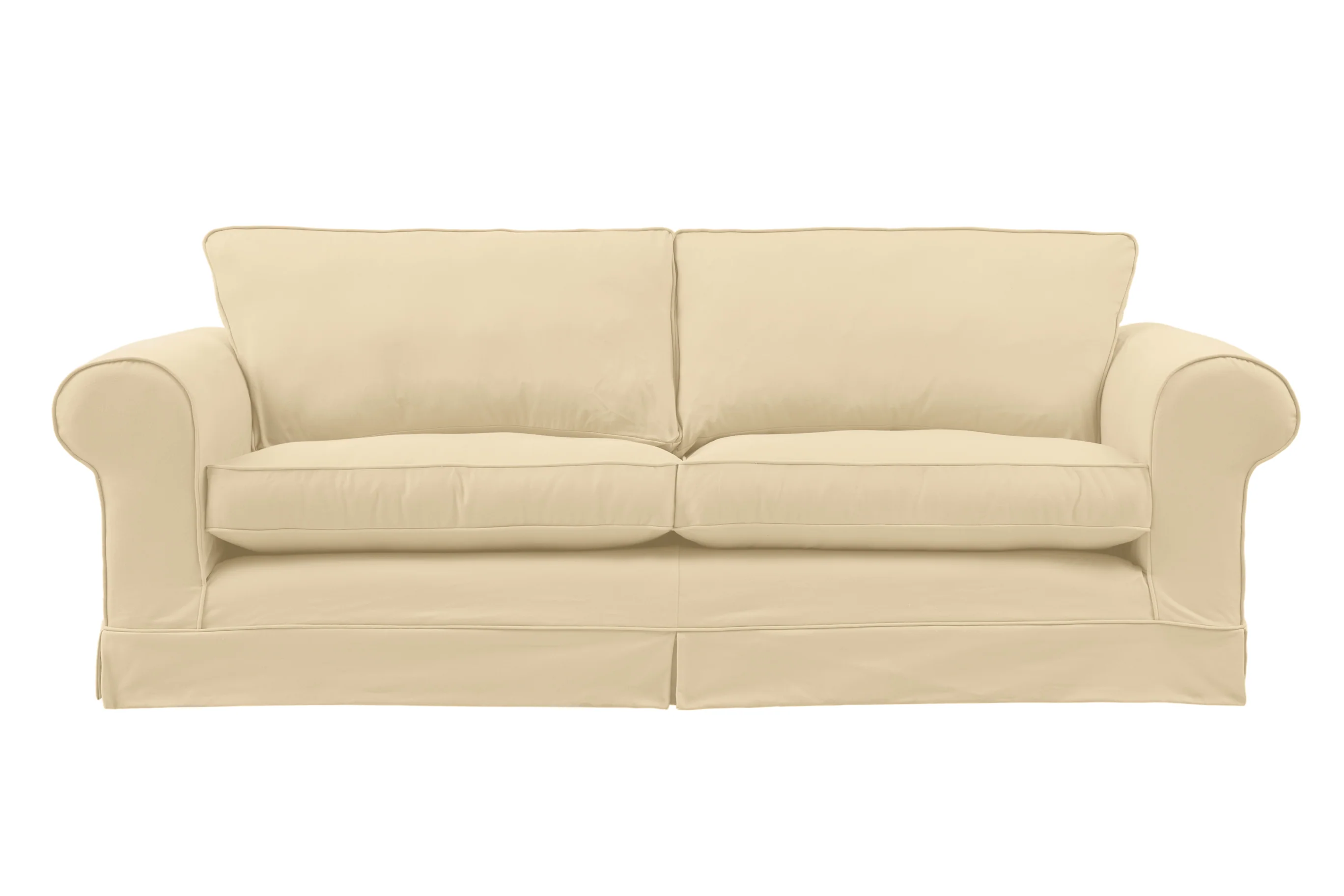 Albany | 4 Seater Extra Loose Cover | Miami Ivory - Image 2