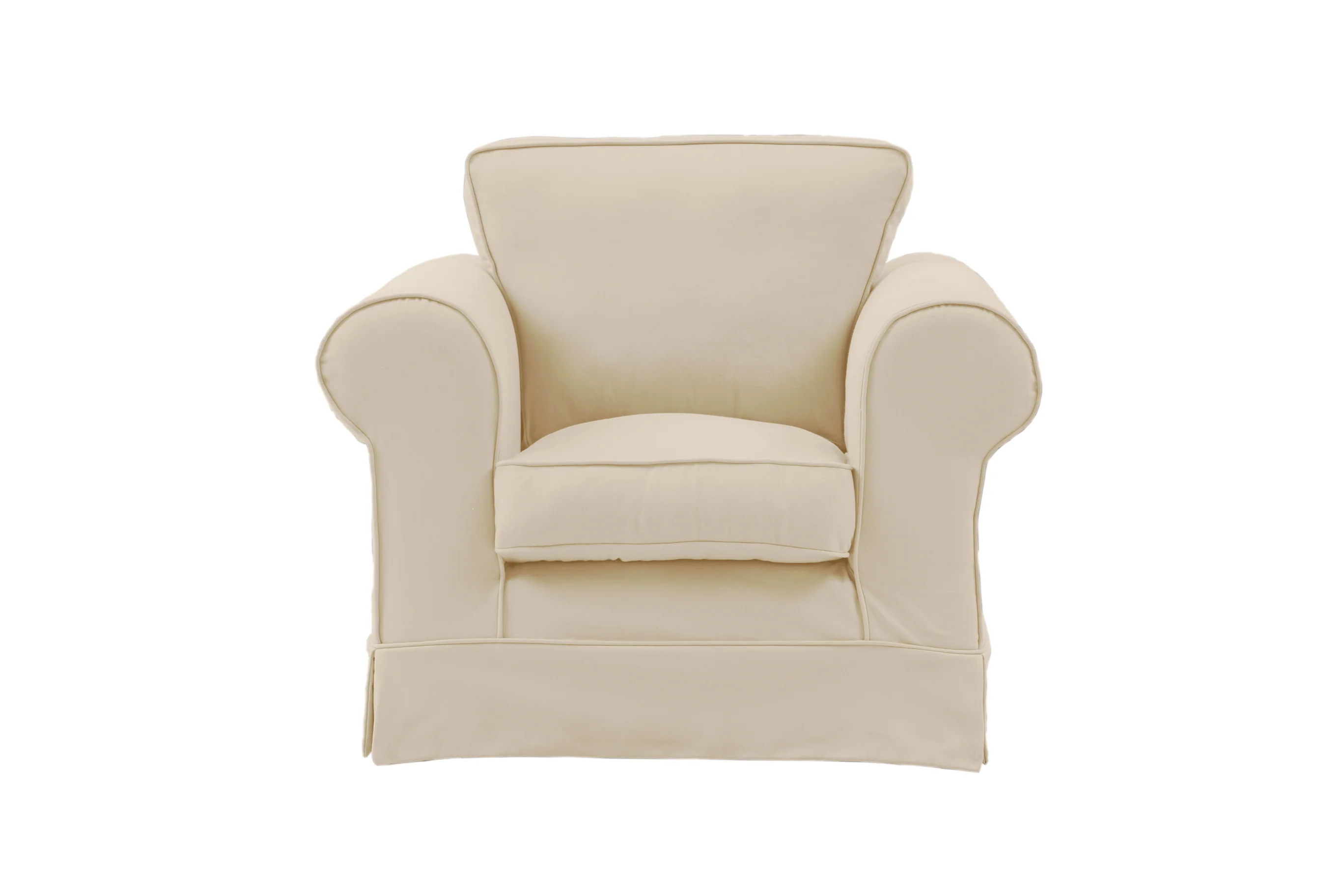 Albany | Club Chair Extra Loose Cover | Miami Oyster - Image 2