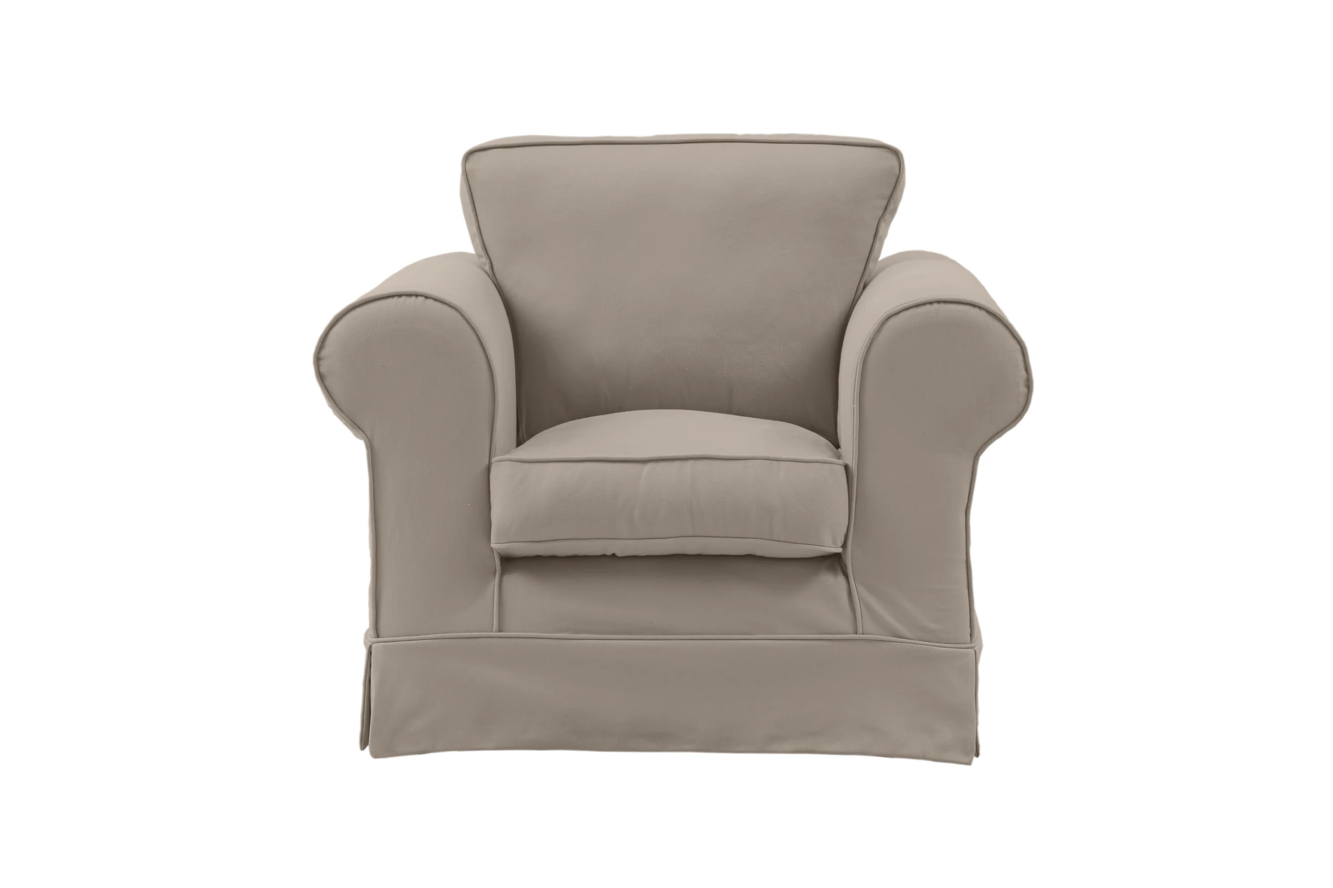 Albany | Club Chair Extra Loose Cover | Miami Pewter - Image 2