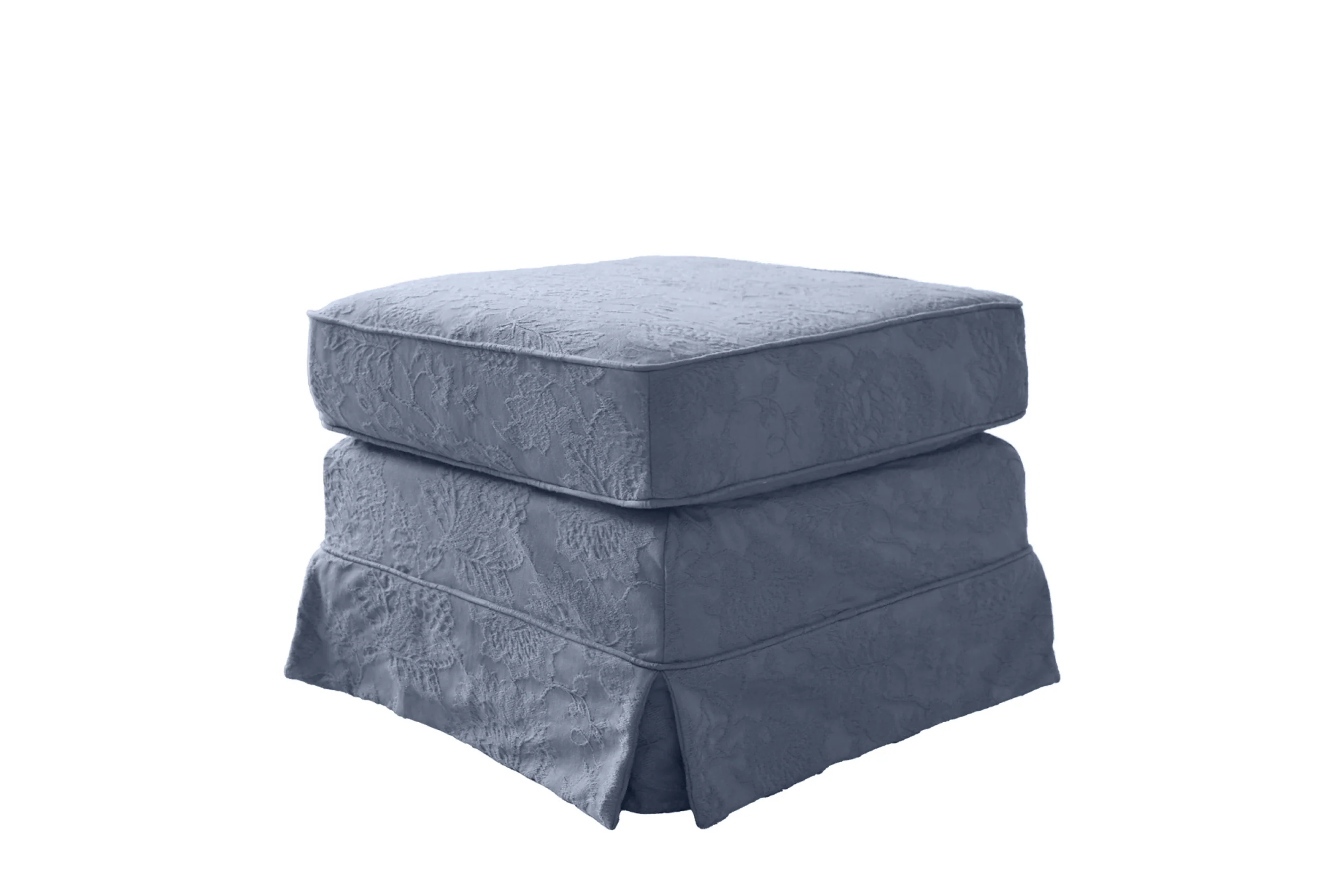 Albany | Footstool Extra Loose Cover | Shaftesbury Cornflower Blue - Image 2