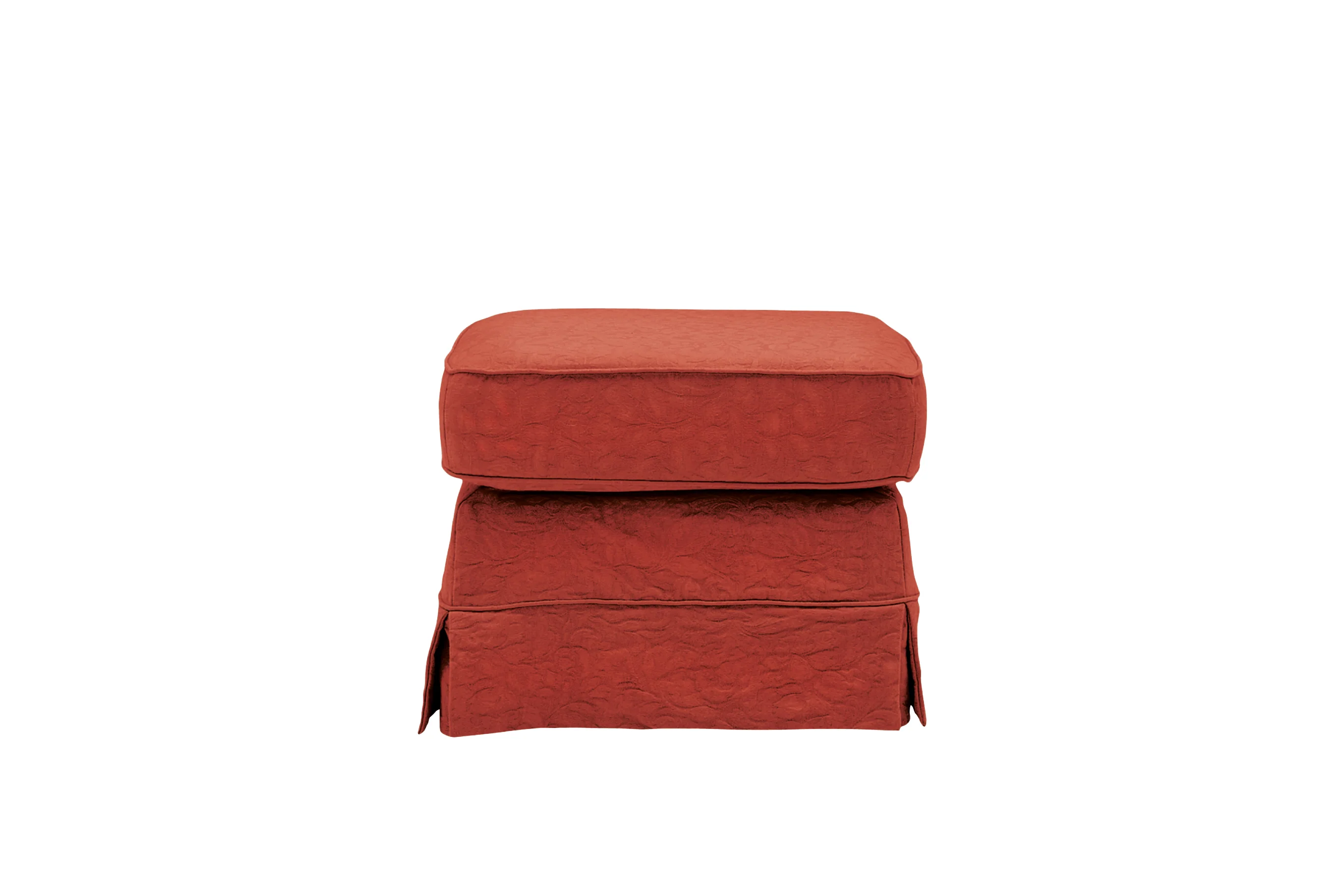 Albany | Footstool | Kingston Dark Terracotta