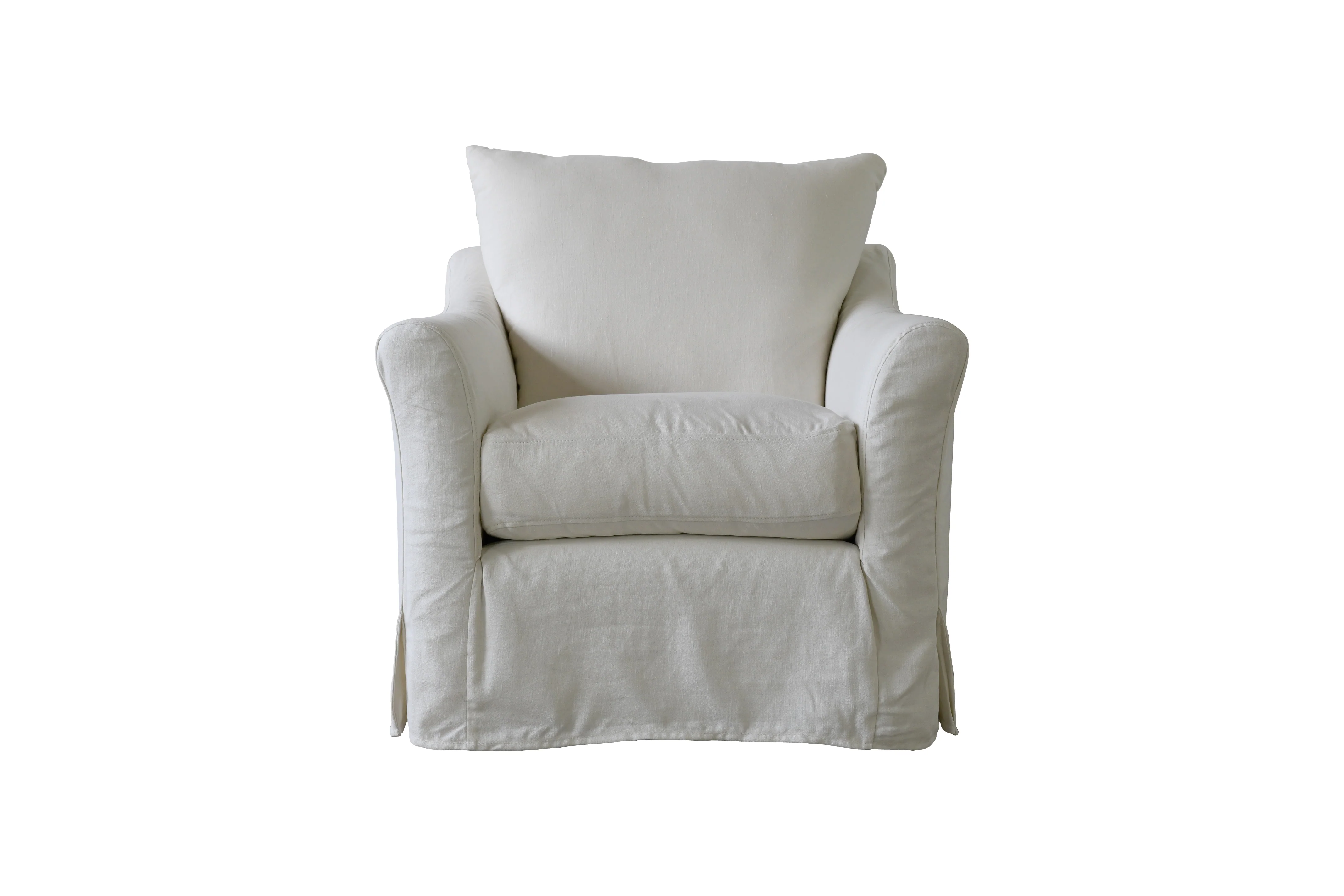 Alice | Armchair Extra Loose Cover | Marque Ivory - Image 3