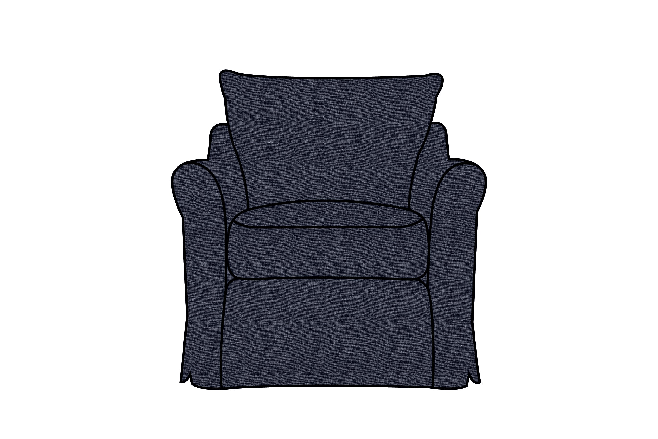 Alice | Armchair Extra Loose Cover | Marque Neptune