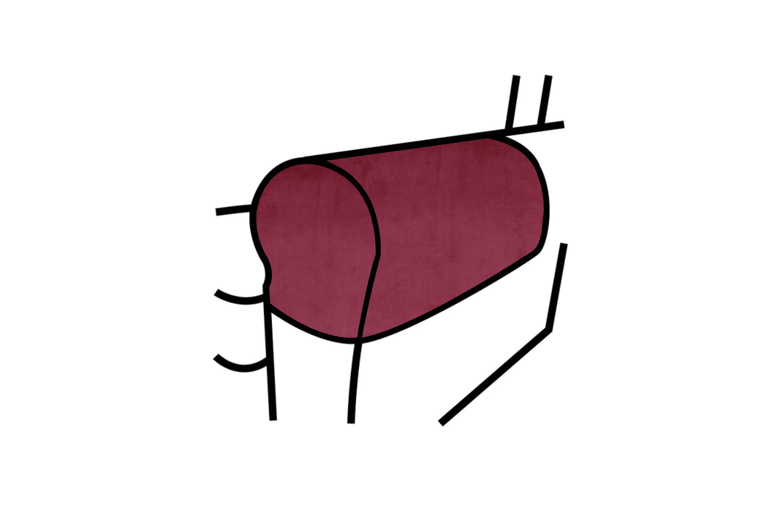 Amelia | Armcaps (pair) | Opulence Shiraz