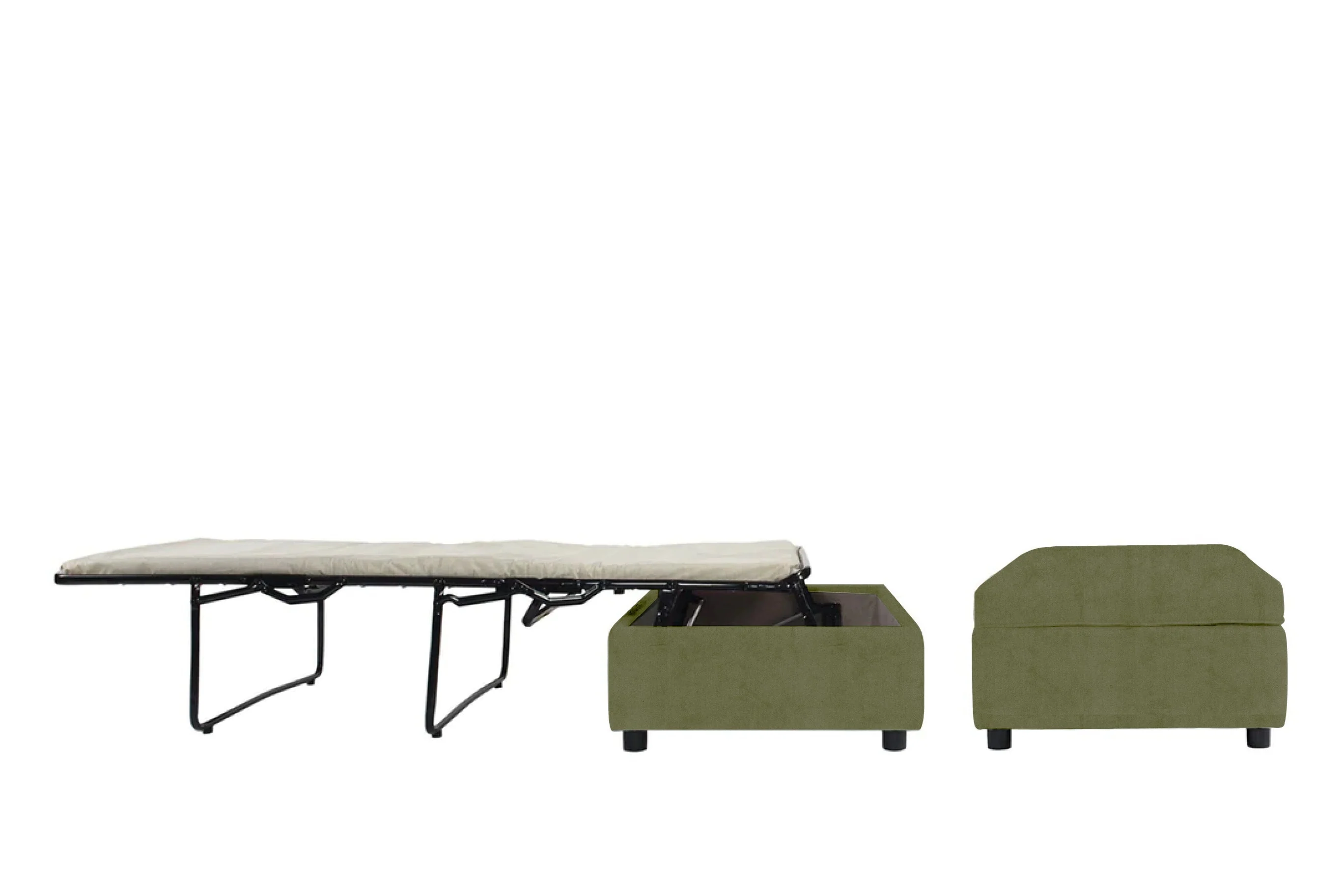 Amelia | Bed Footstool | Opulence Olive Green