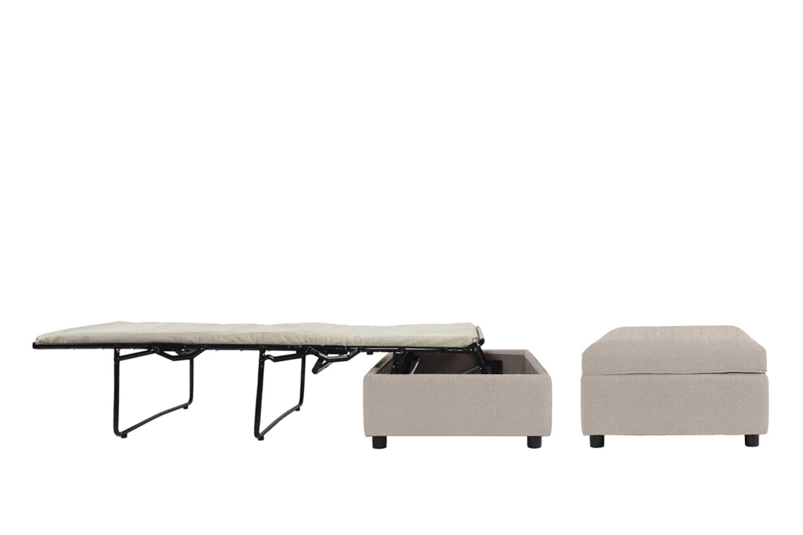 Amelia | Bed Footstool | Orly Pebble