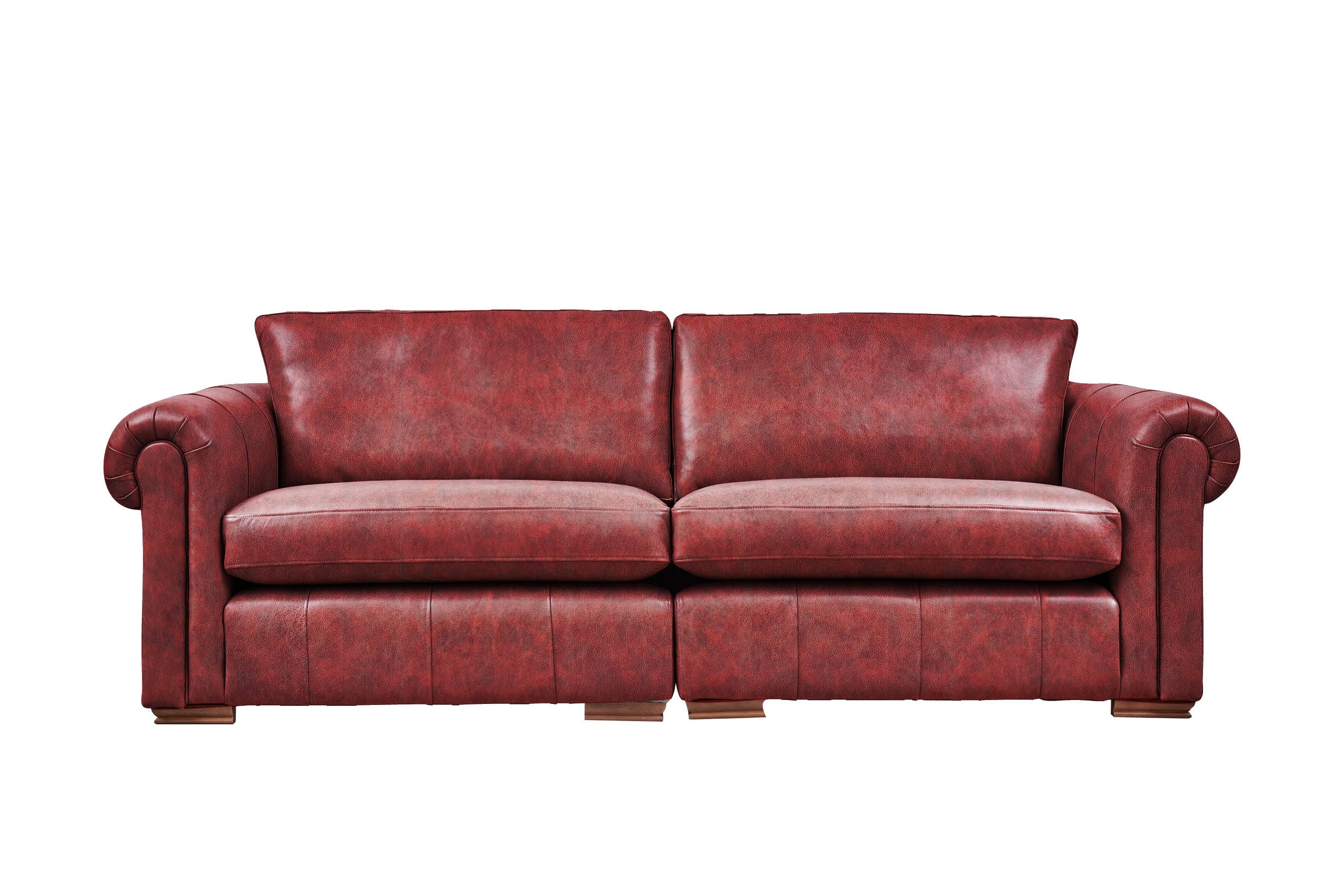 Aspen | 4 Seater Sofa | Vintage Oxblood