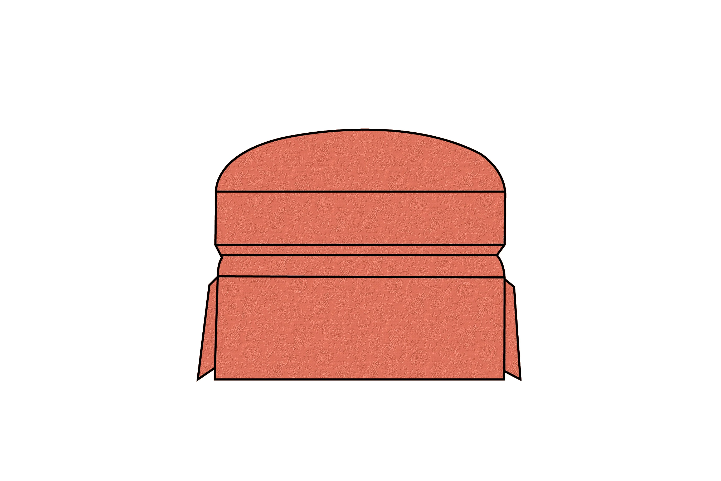 Banbury | Footstool Extra Loose Cover | Shaftesbury Sienna