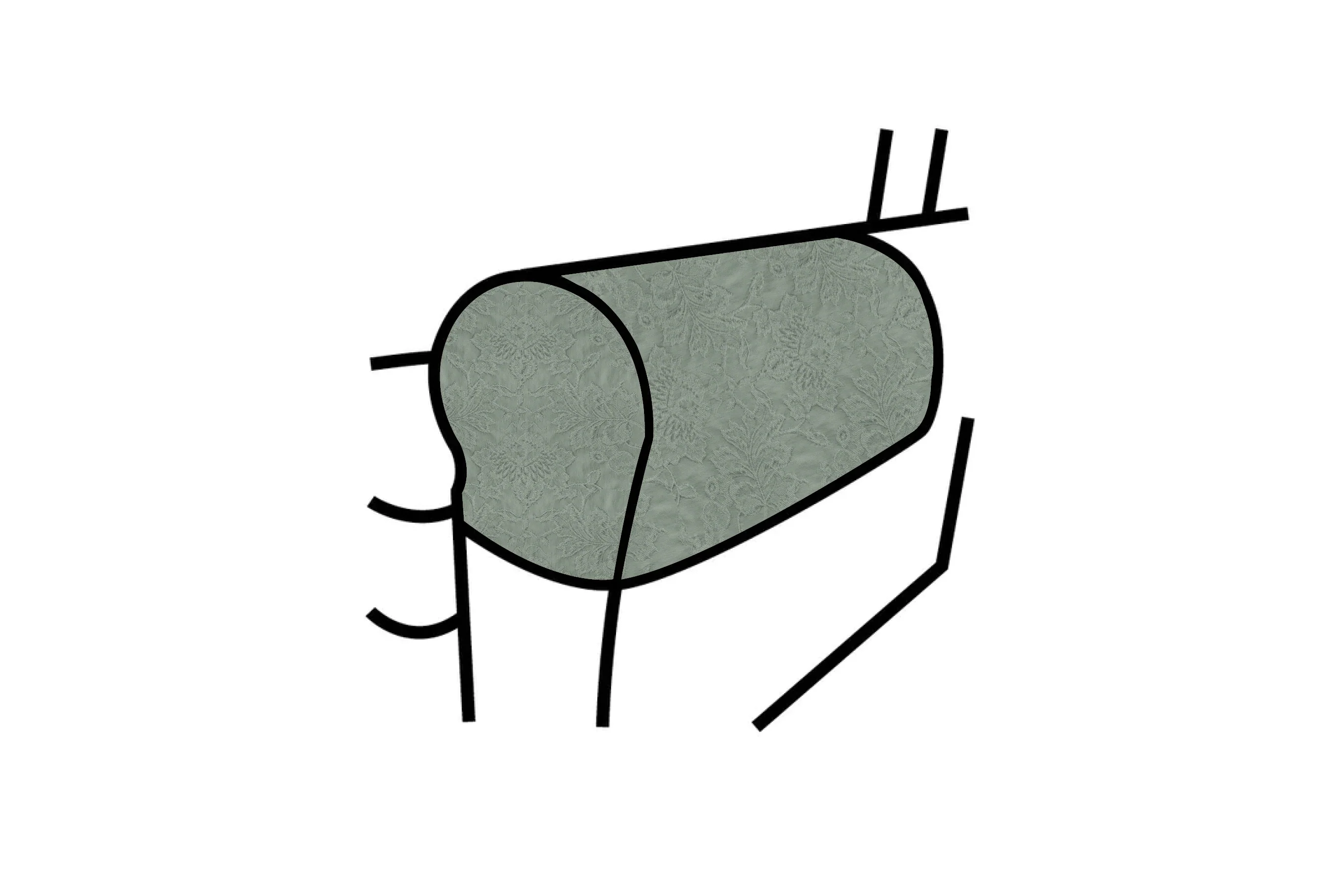 Banbury | Highback Chair Armcaps (pair) | Shaftesbury Sage