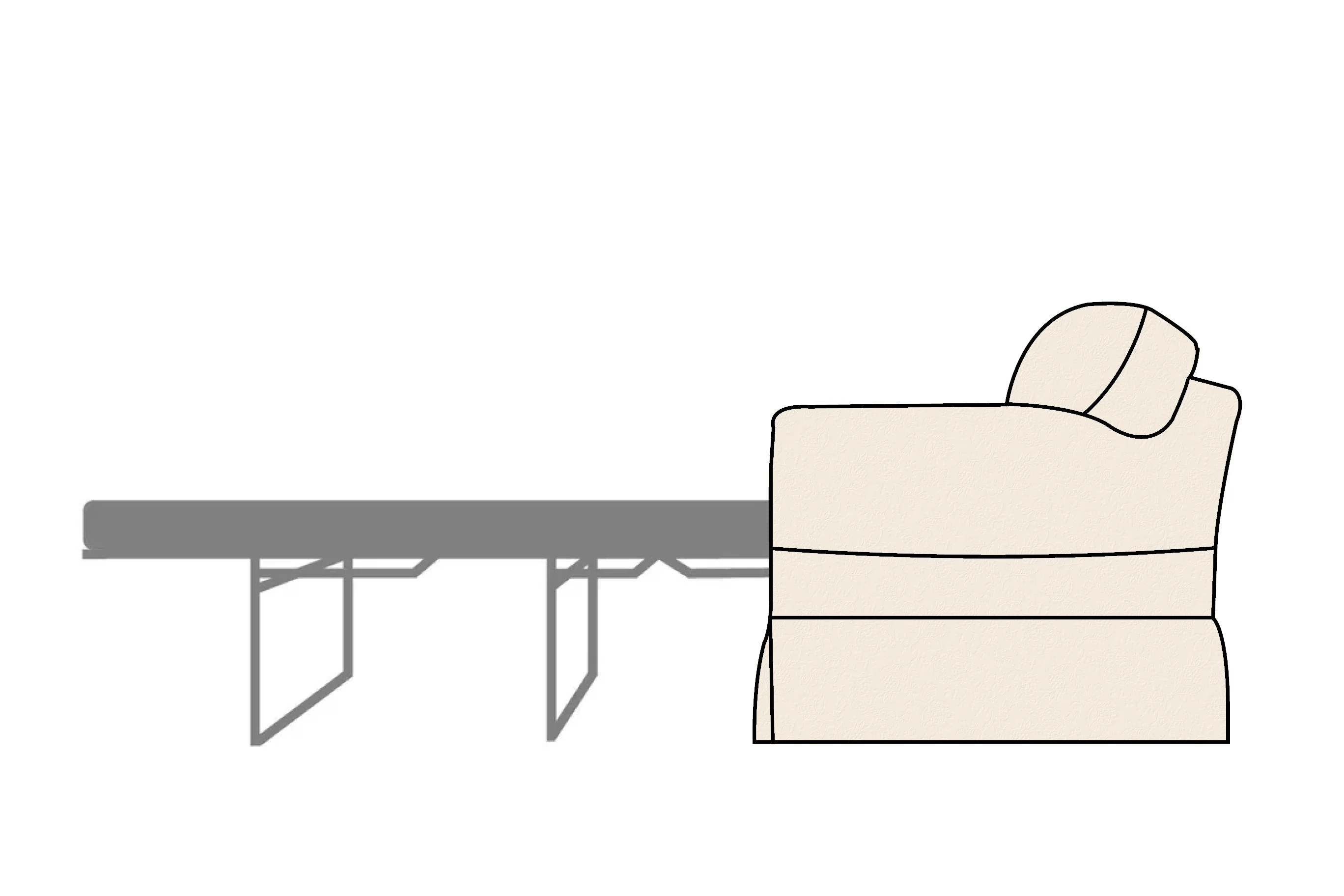 Banbury | Sofa Bed Extra Loose Cover | Shaftesbury Natural