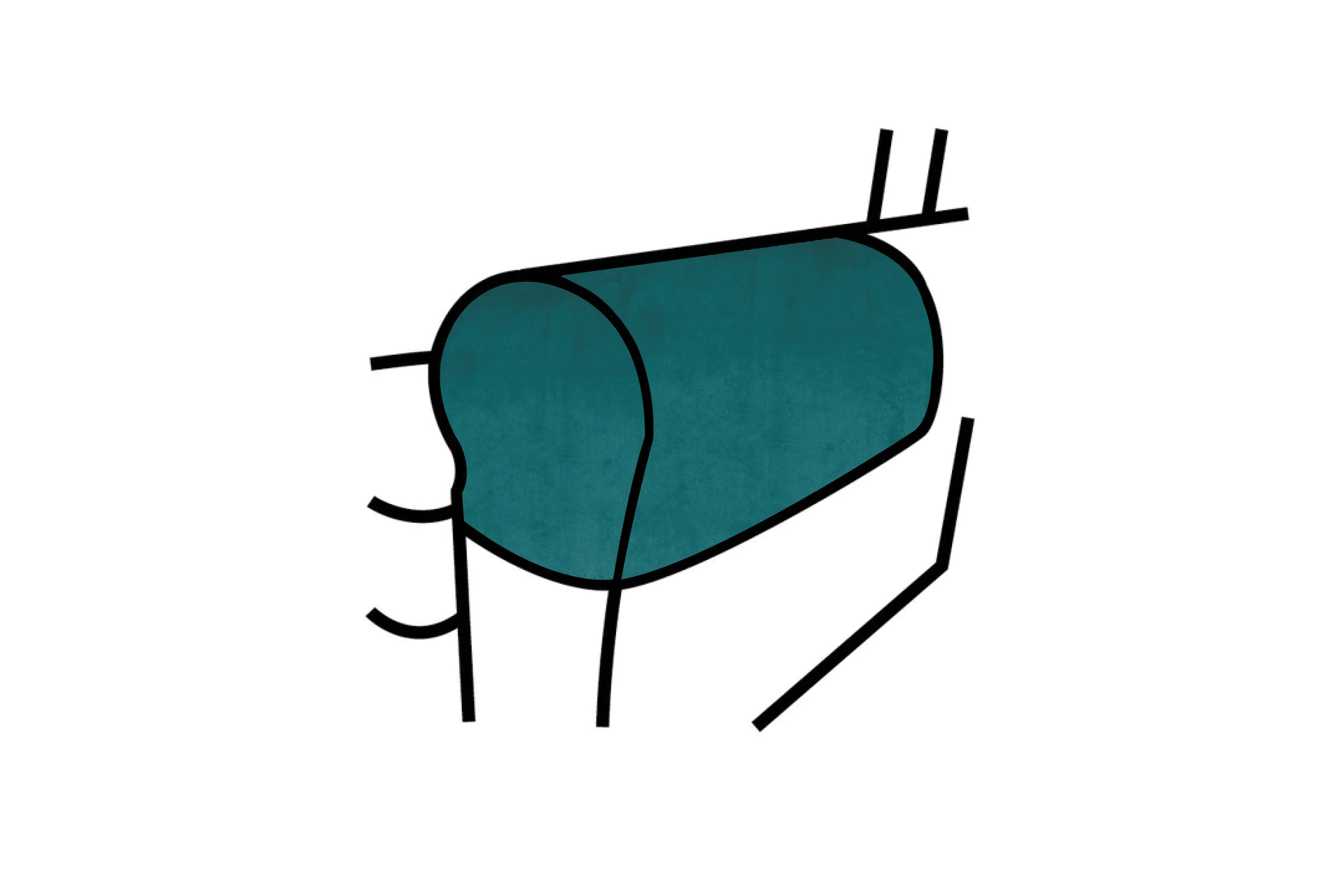 Blenheim | Armcaps (pair) | Opulence Teal