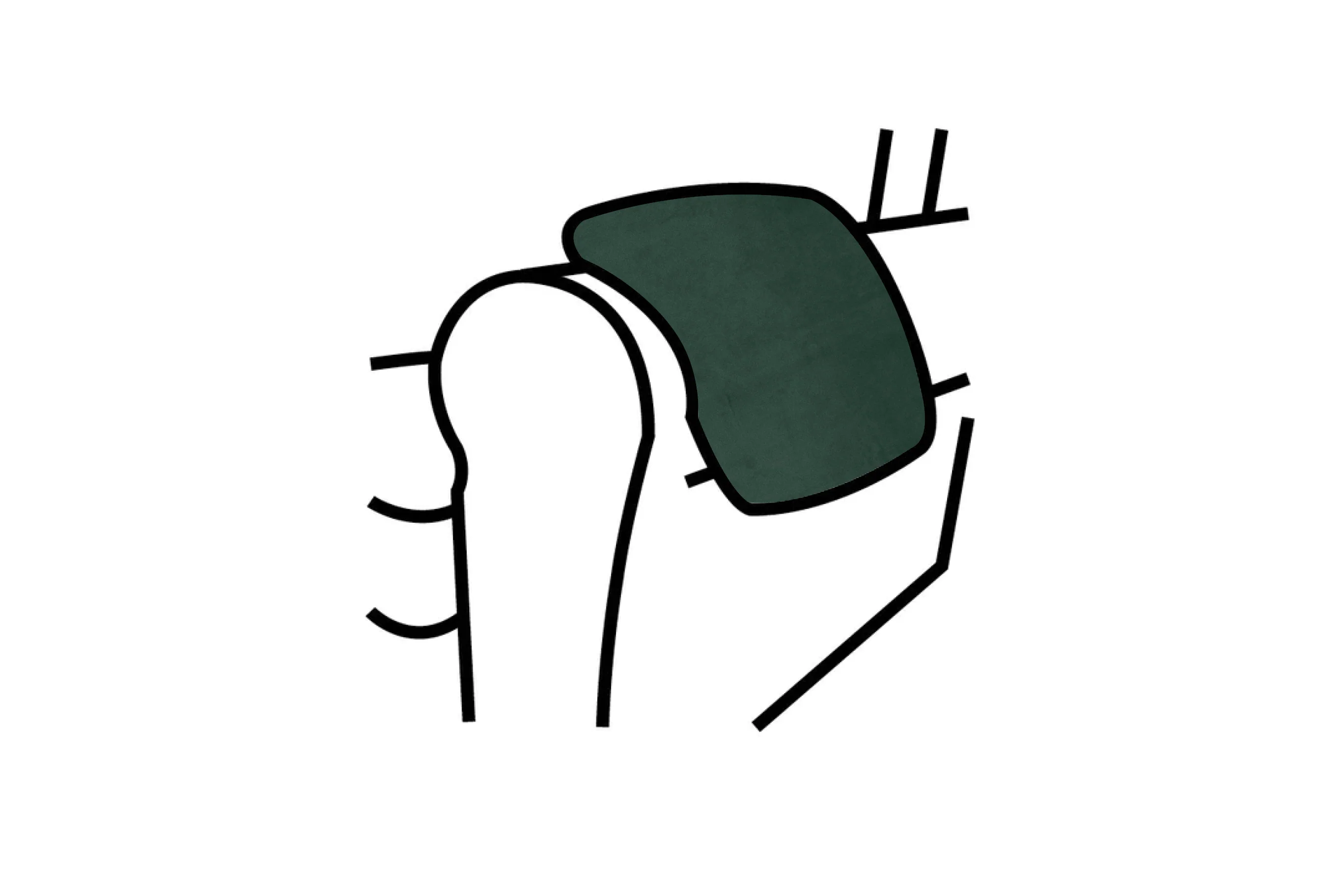 Blenheim | Armpads (pair) | Opulence Emerald
