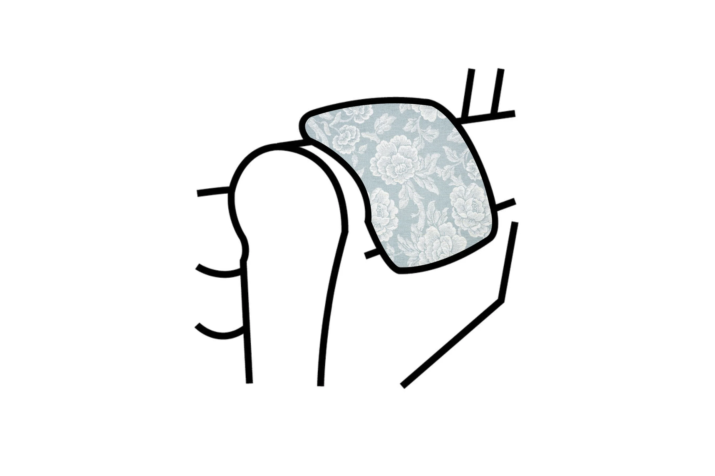 Blenheim | Armpads (pair) | Usk Duck Egg