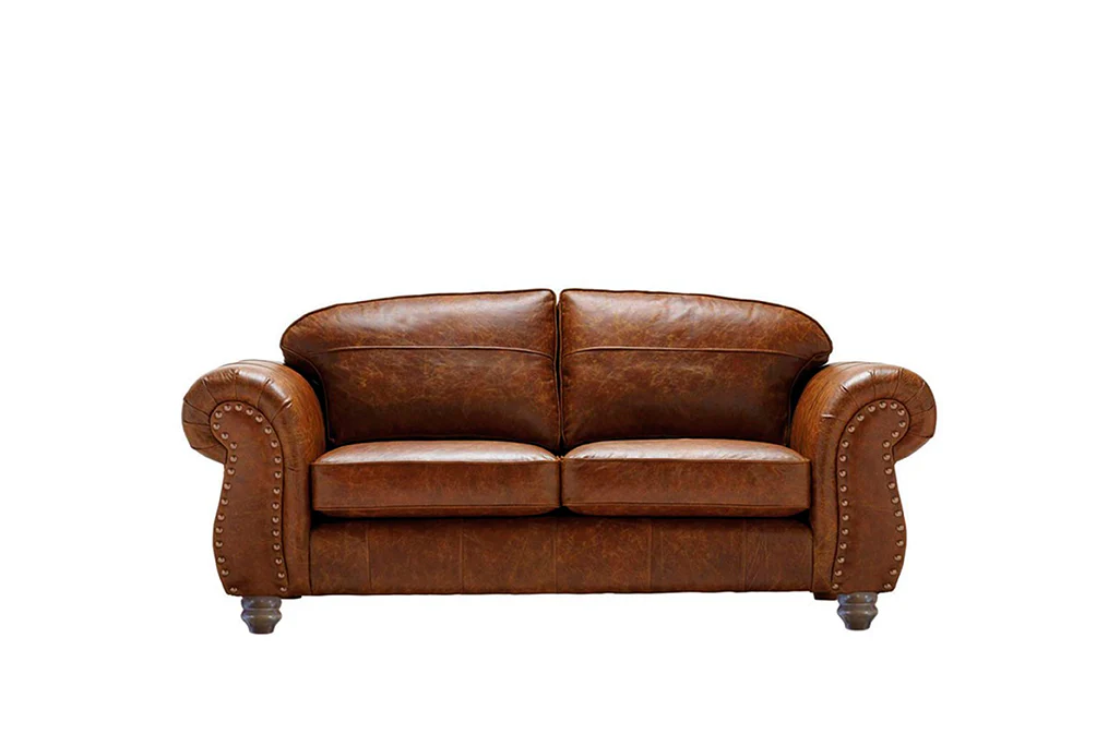 Burlington | Midi Leather Sofa | Vintage Chestnut - Image 2