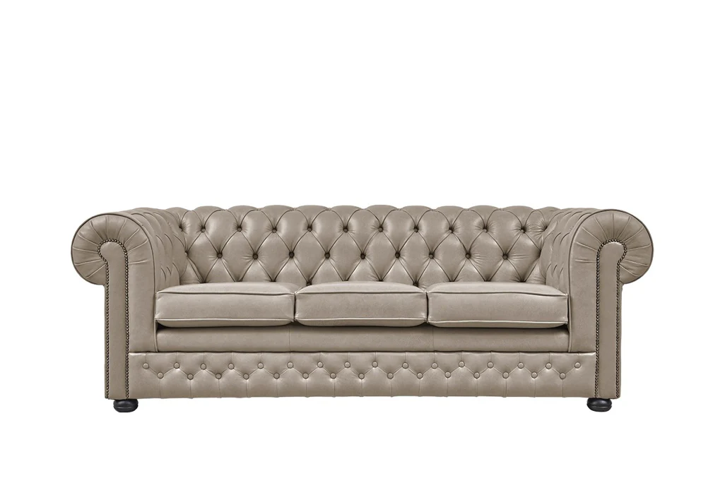 Chesterfield | 3 Seater Sofa | Milton Mushroom