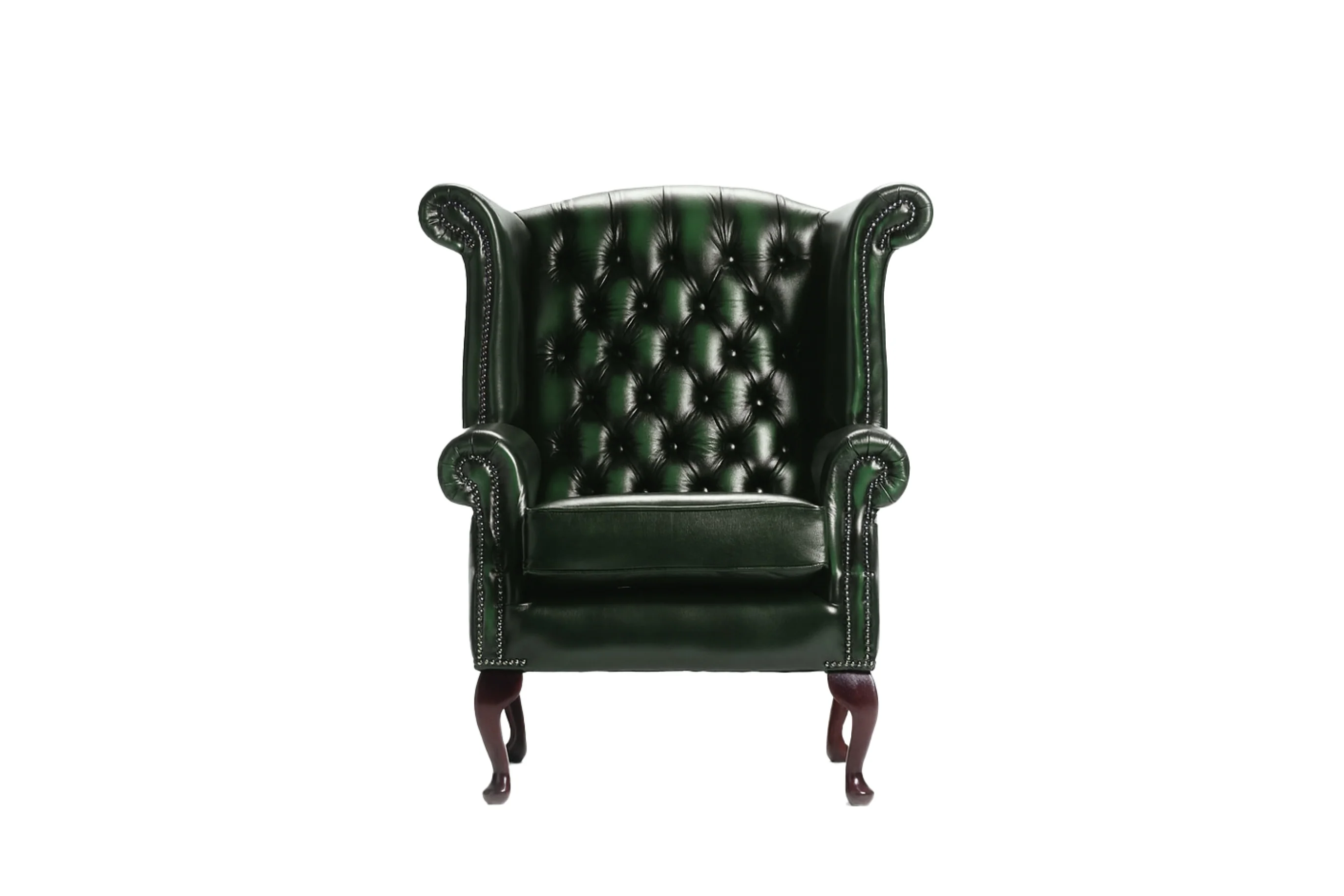 Chesterfield | Georgian Highback Chair | Antique Green