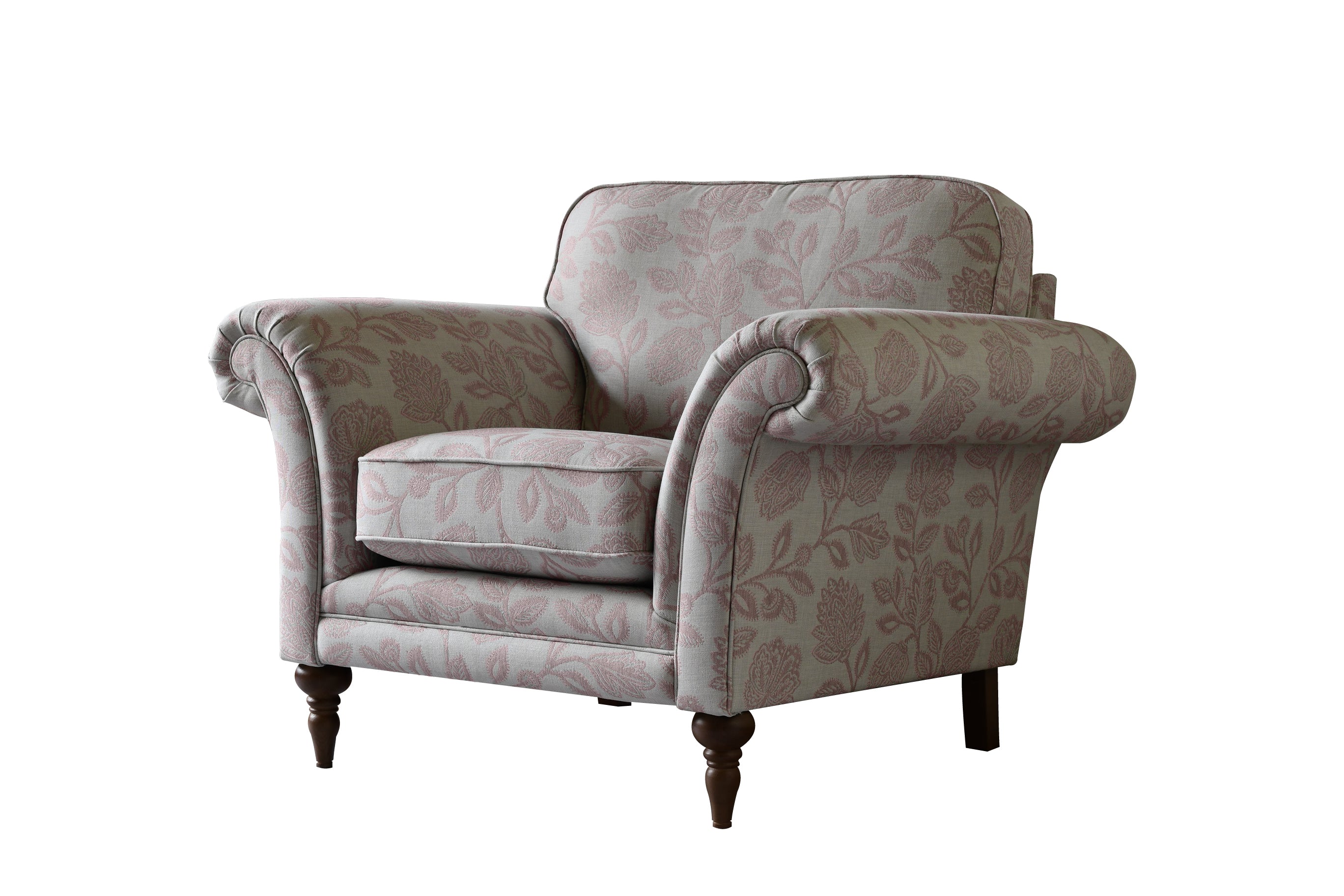 Clifton | Armchair | Henley Dusky Pink - Image 2