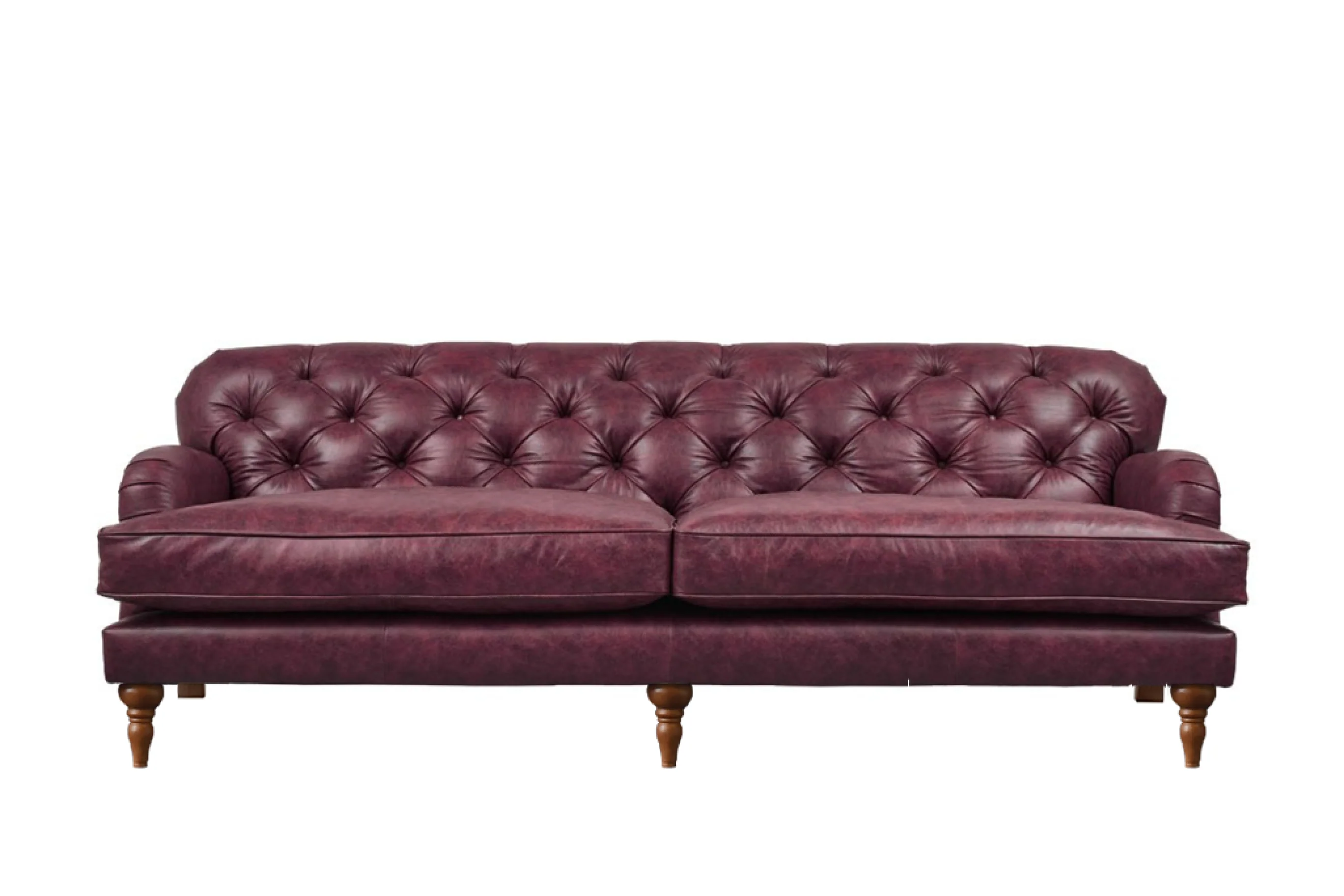 Earl | 4 Seater Sofa | Vintage Oxblood
