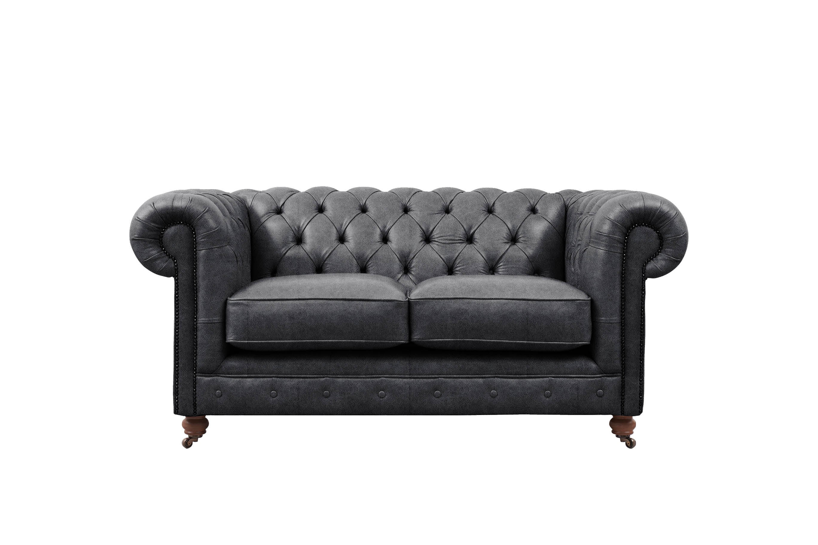 Grand Chesterfield | 2 Seater Sofa | Vintage Slate