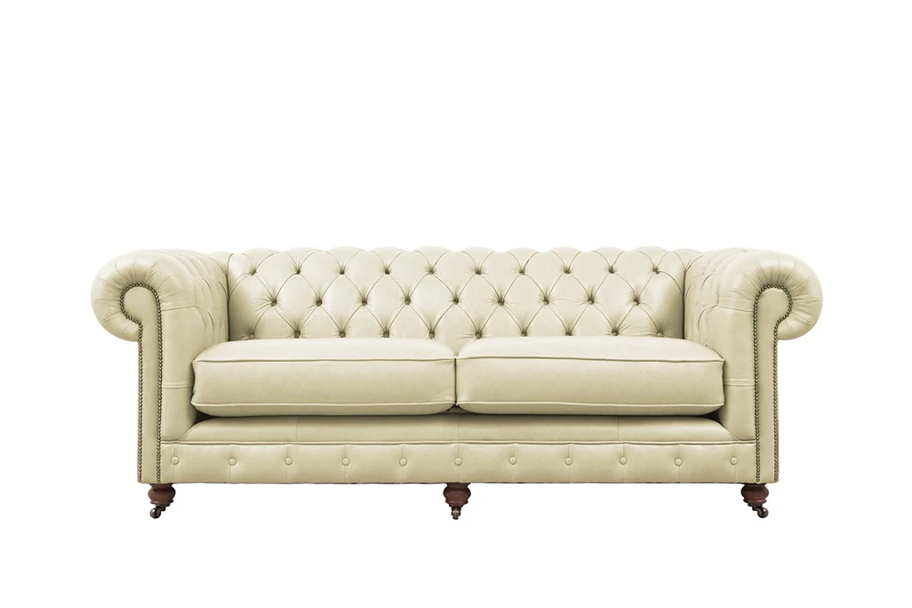 Grand Chesterfield | 3 Seater Sofa | Milton Stone