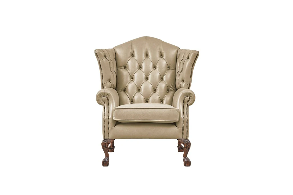 Grand Chesterfield | Highback Chair | Milton Sand