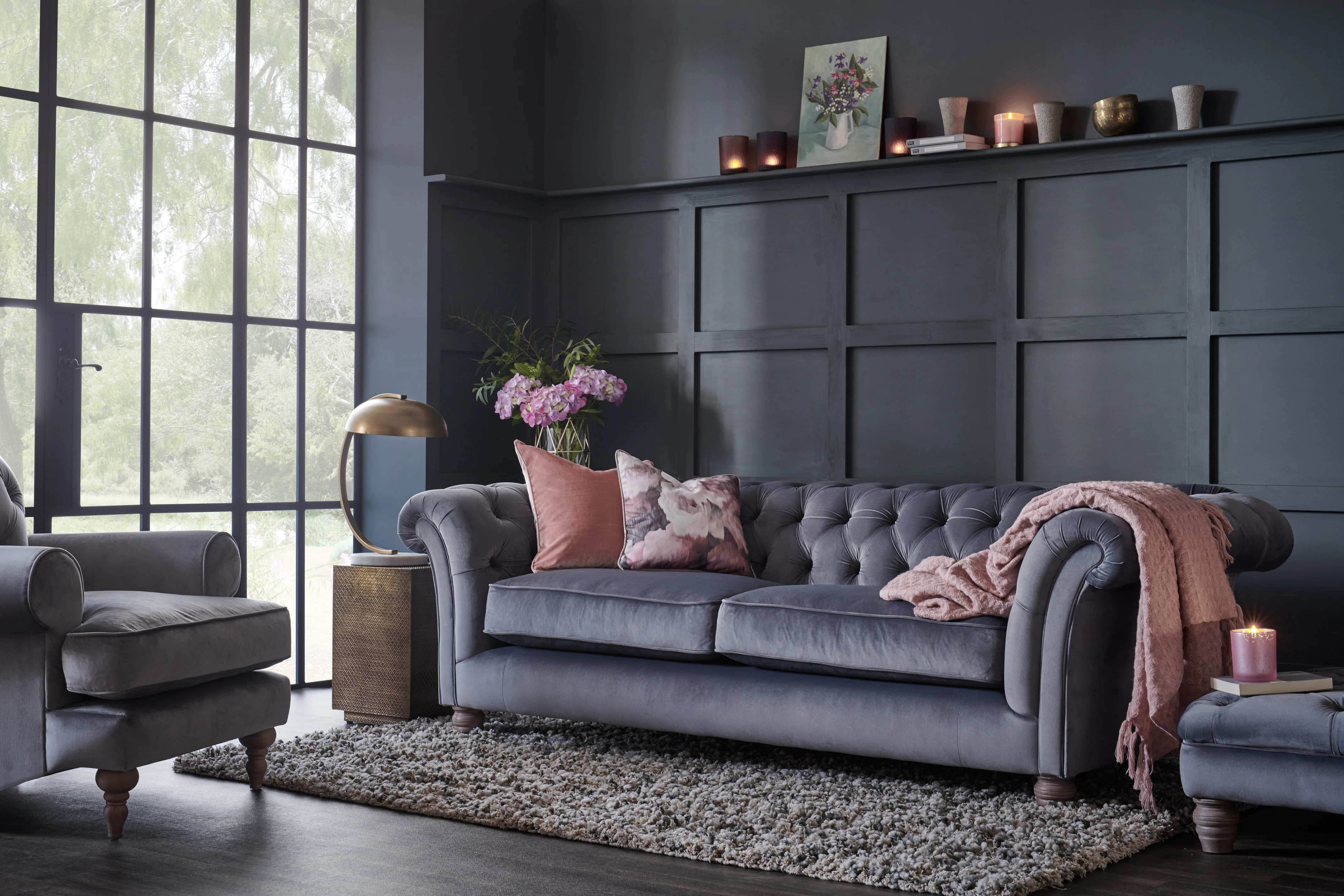 Grosvenor | 3 Seater Sofa | Opulence Granite - Image 2