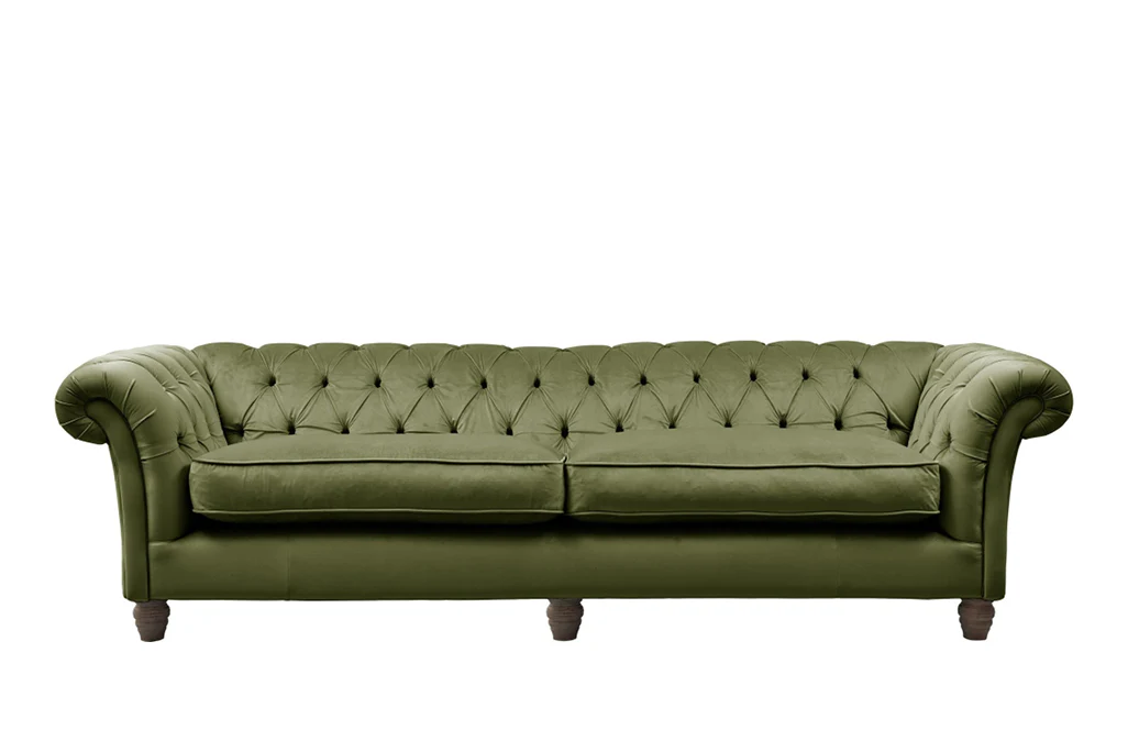 Grosvenor | 4 Seater Sofa | Opulence Olive Green