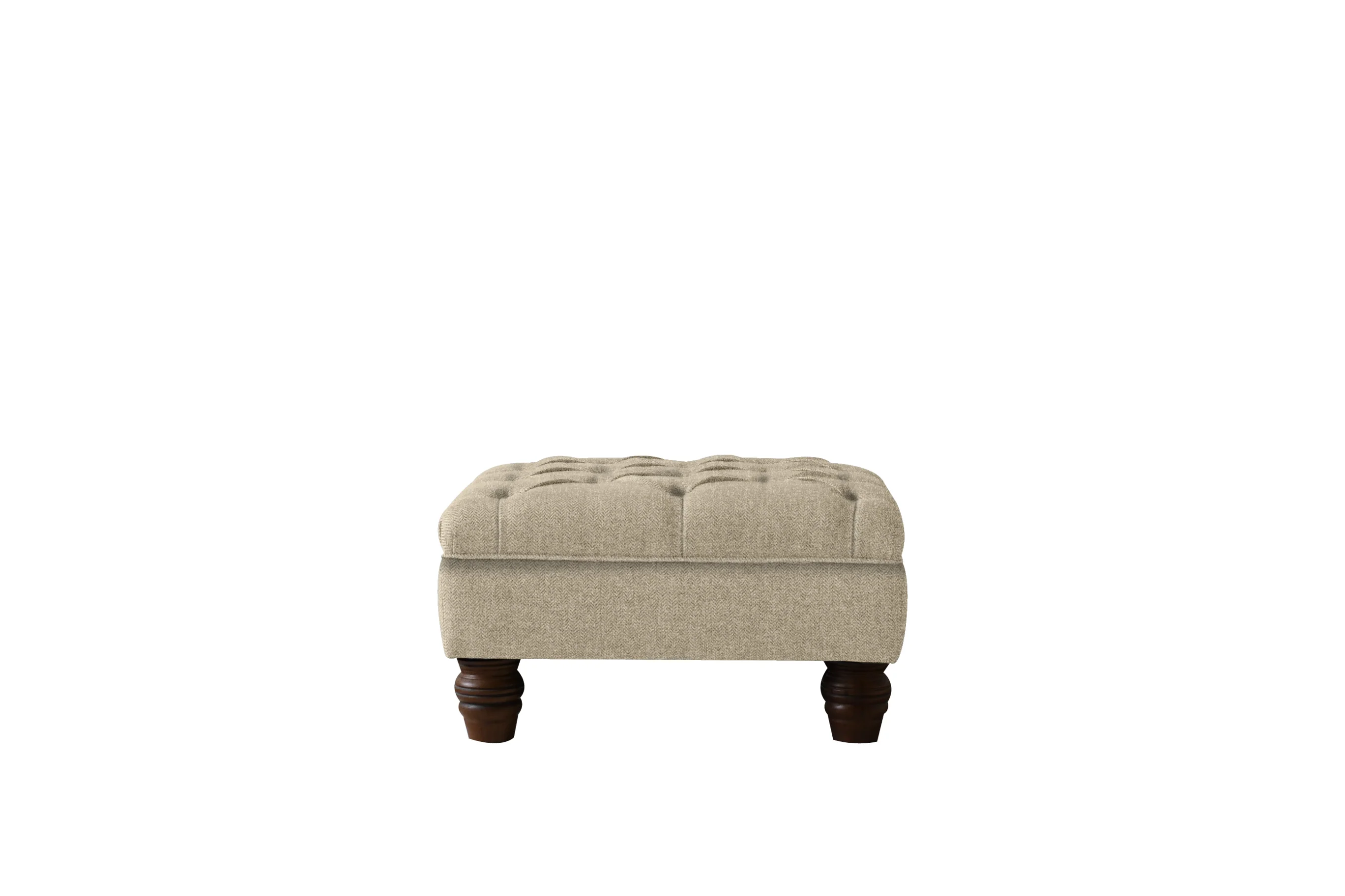 Grosvenor | Button Footstool | Orly Natural