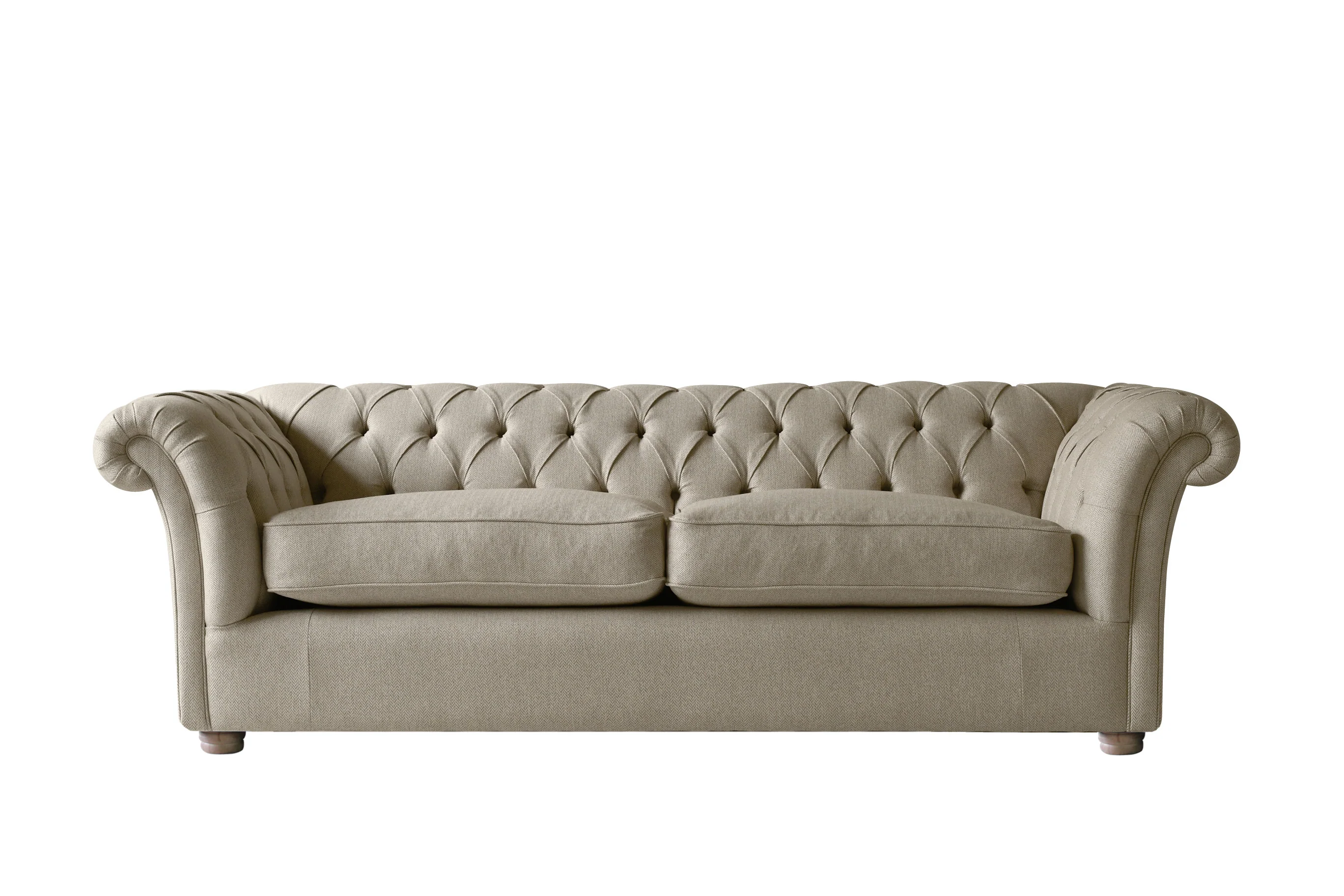 Grosvenor | Sofa Bed | Heather Herringbone Flax