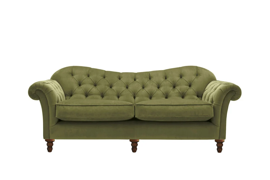 Hampton | 3 Seater Sofa | Opulence Olive Green