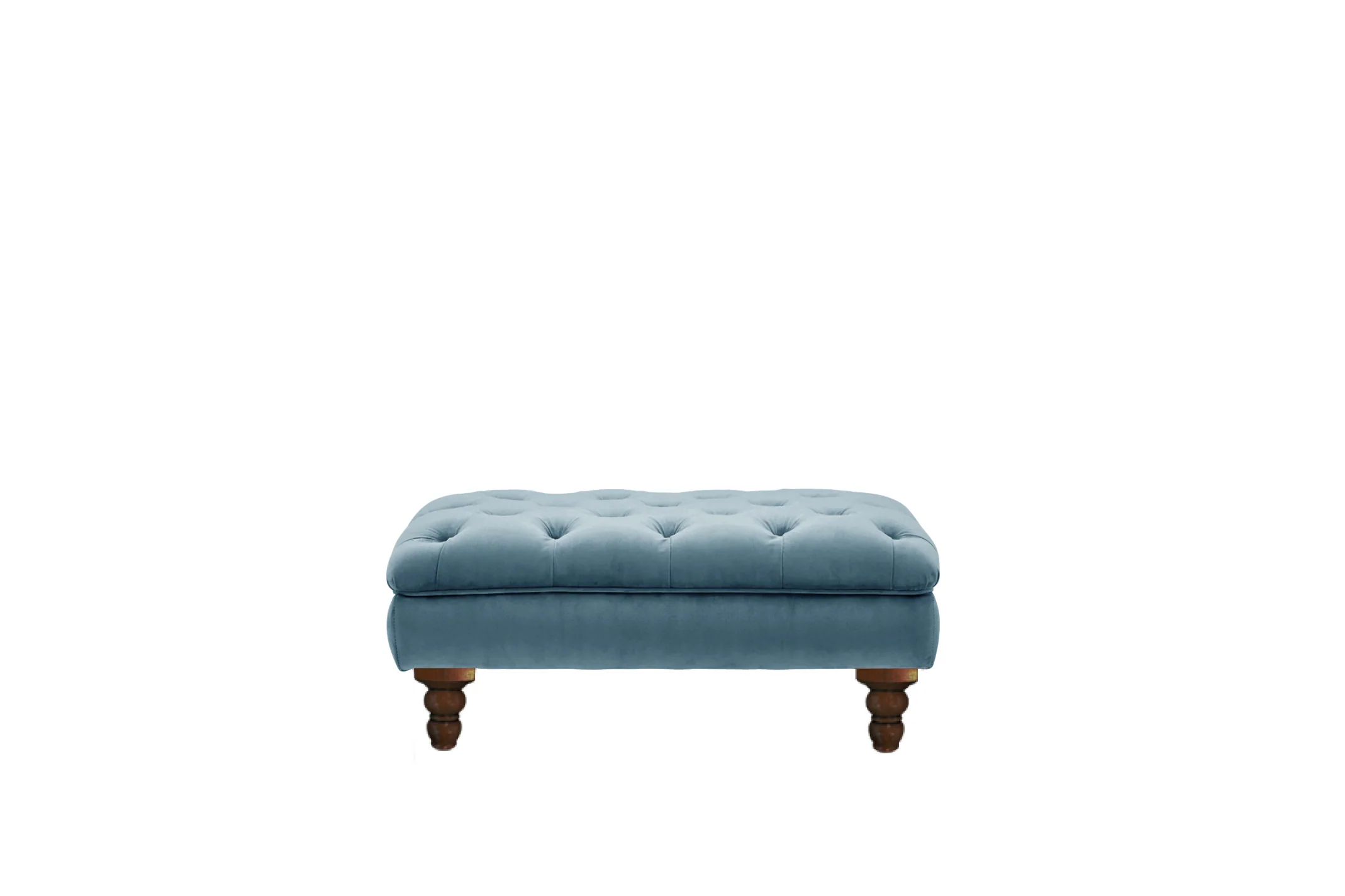 Hampton | Button Bench Footstool | Opulence Peacock