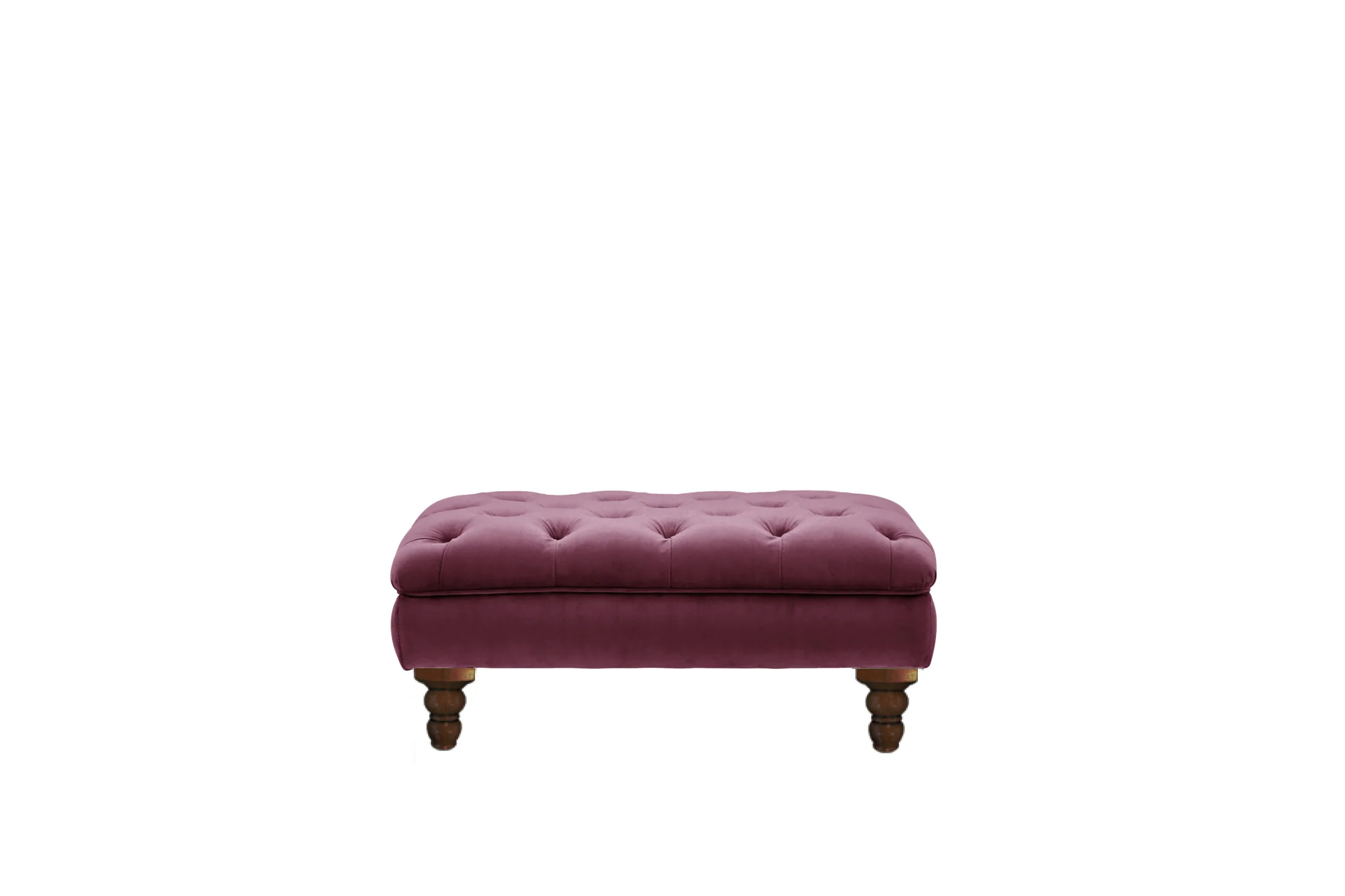 Hampton | Button Bench Footstool | Opulence Shiraz