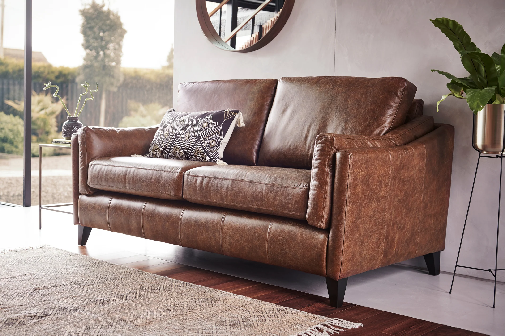 Hudson | 3 Seater Sofa | Vintage Chestnut - Image 2