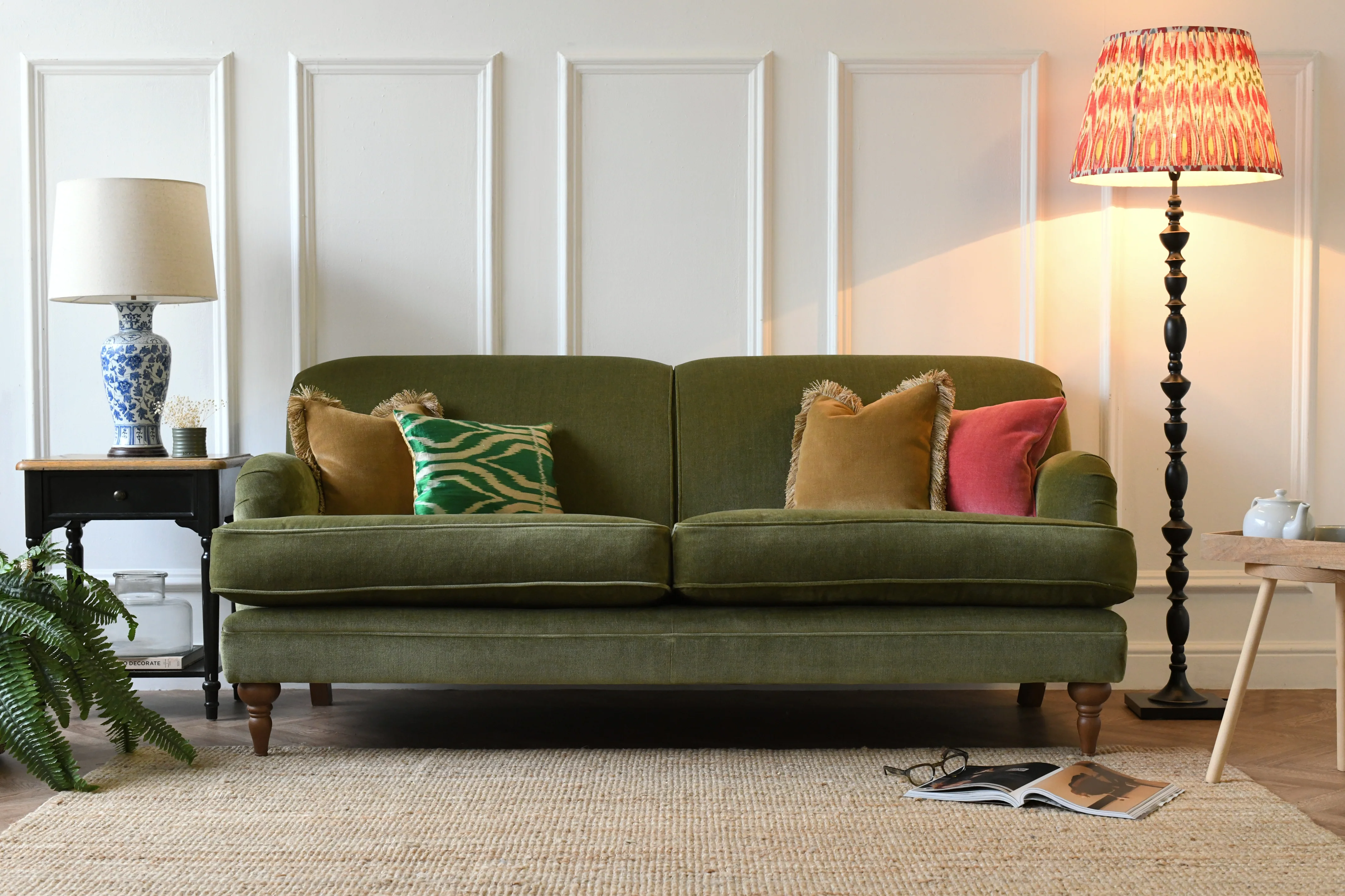 Jasper | 3 Seater Sofa | Manolo Olive - Image 4