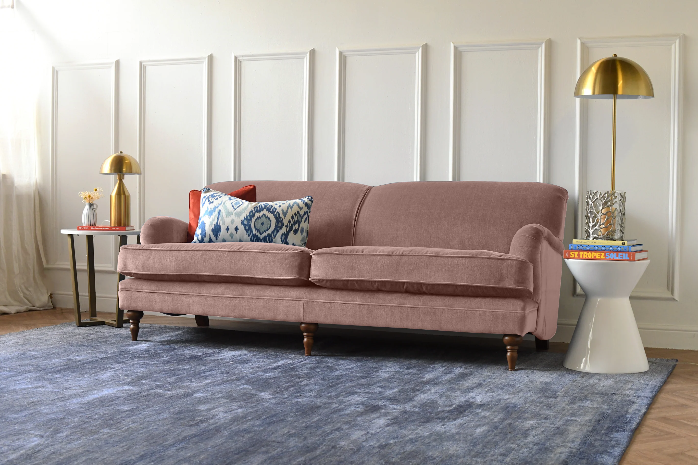 Jasper | 4 Seater Sofa | Manolo Dusky Pink - Image 2