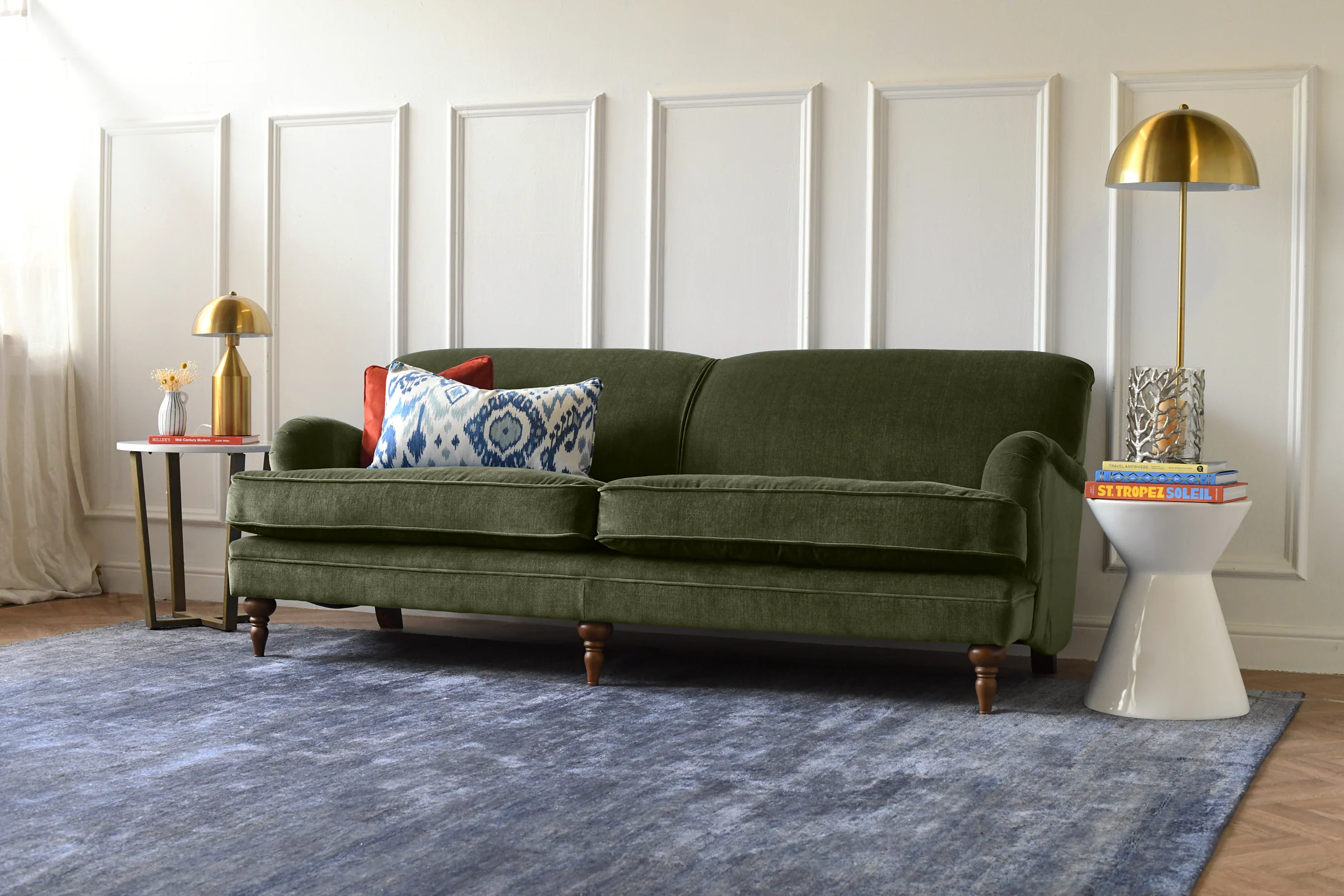 Jasper | 4 Seater Sofa | Manolo Olive - Image 2