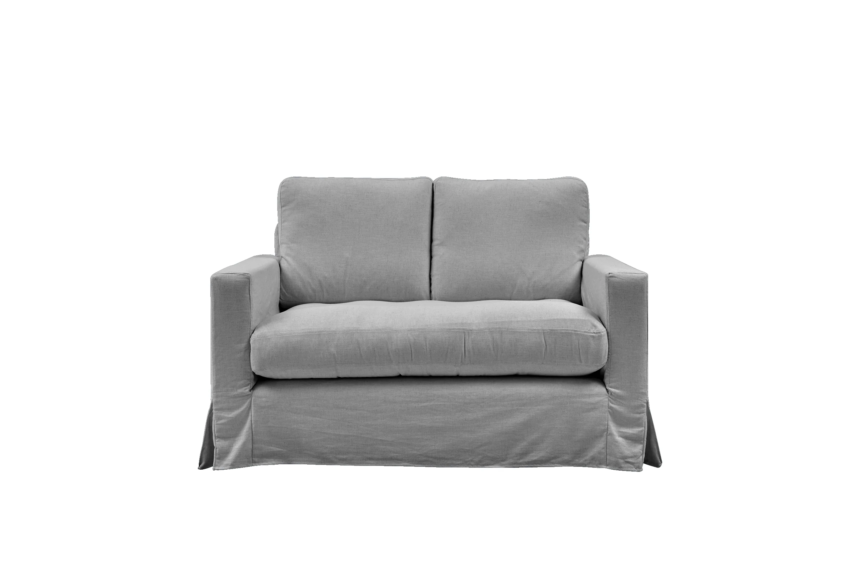 Kate | 2 Seater Extra Loose Cover | Capri Light Grey - Image 2