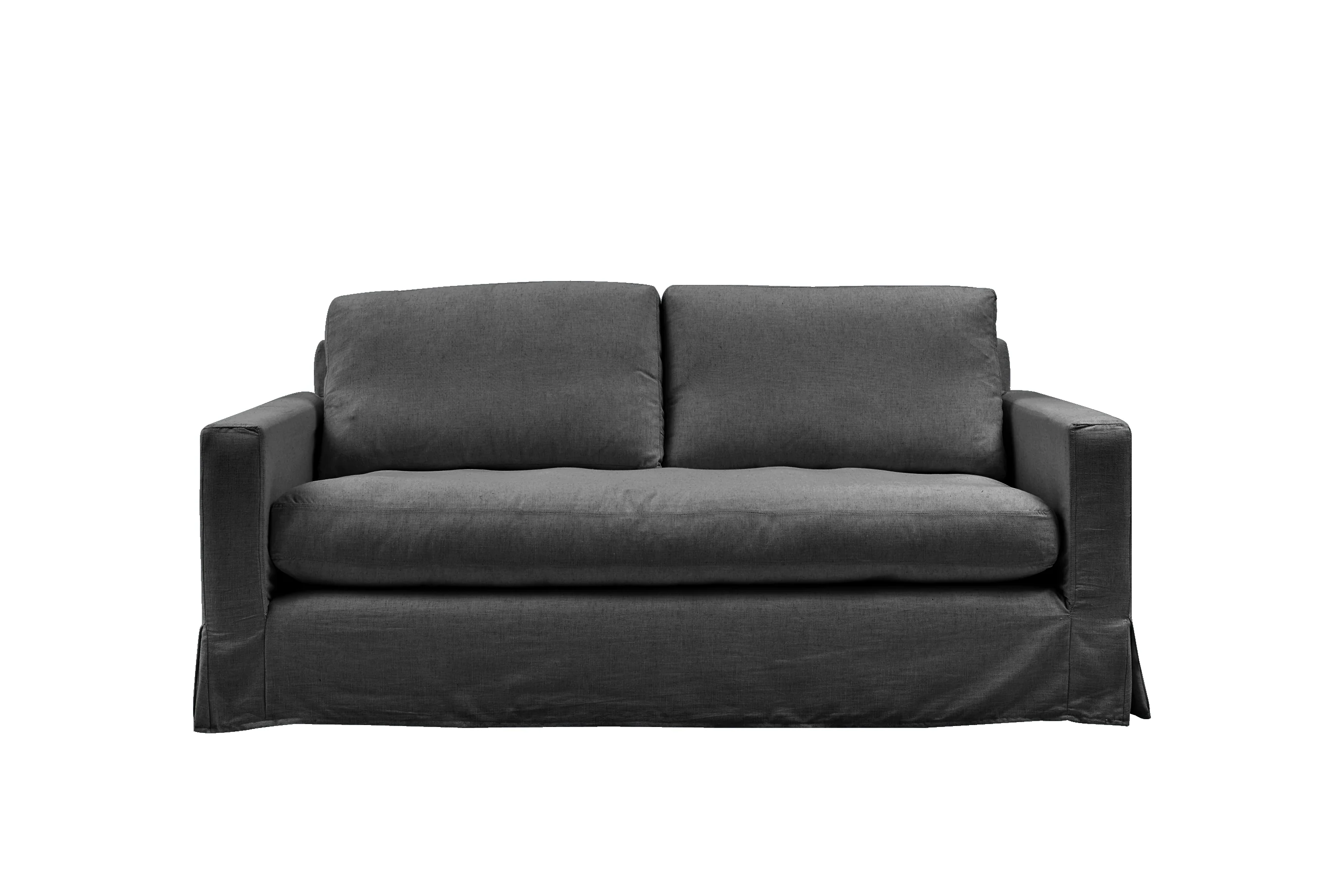 Kate | 3 Seater Extra Loose Cover | Capri Dark Grey - Image 2