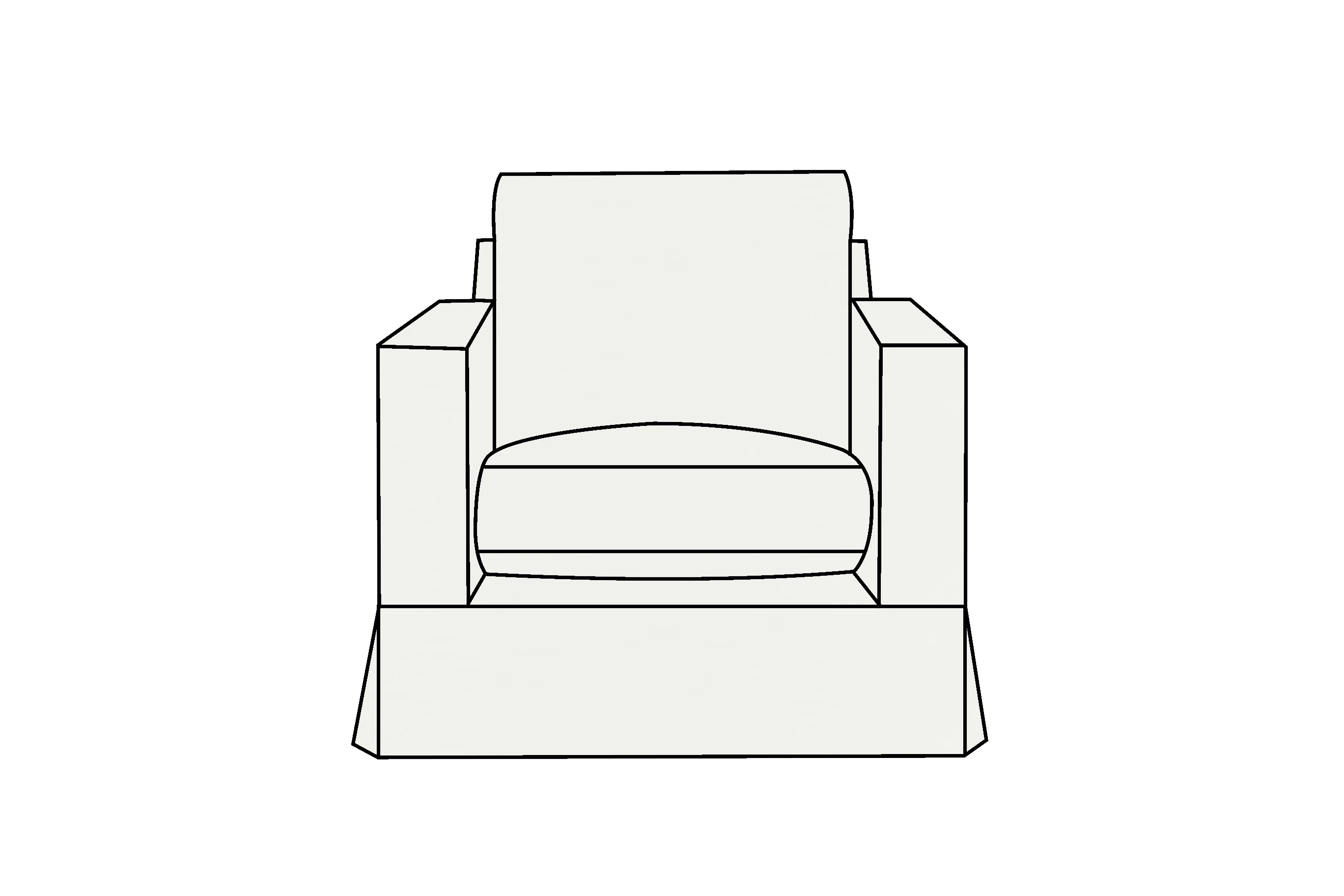 Kate | Armchair Extra Loose Cover | Capri Linen