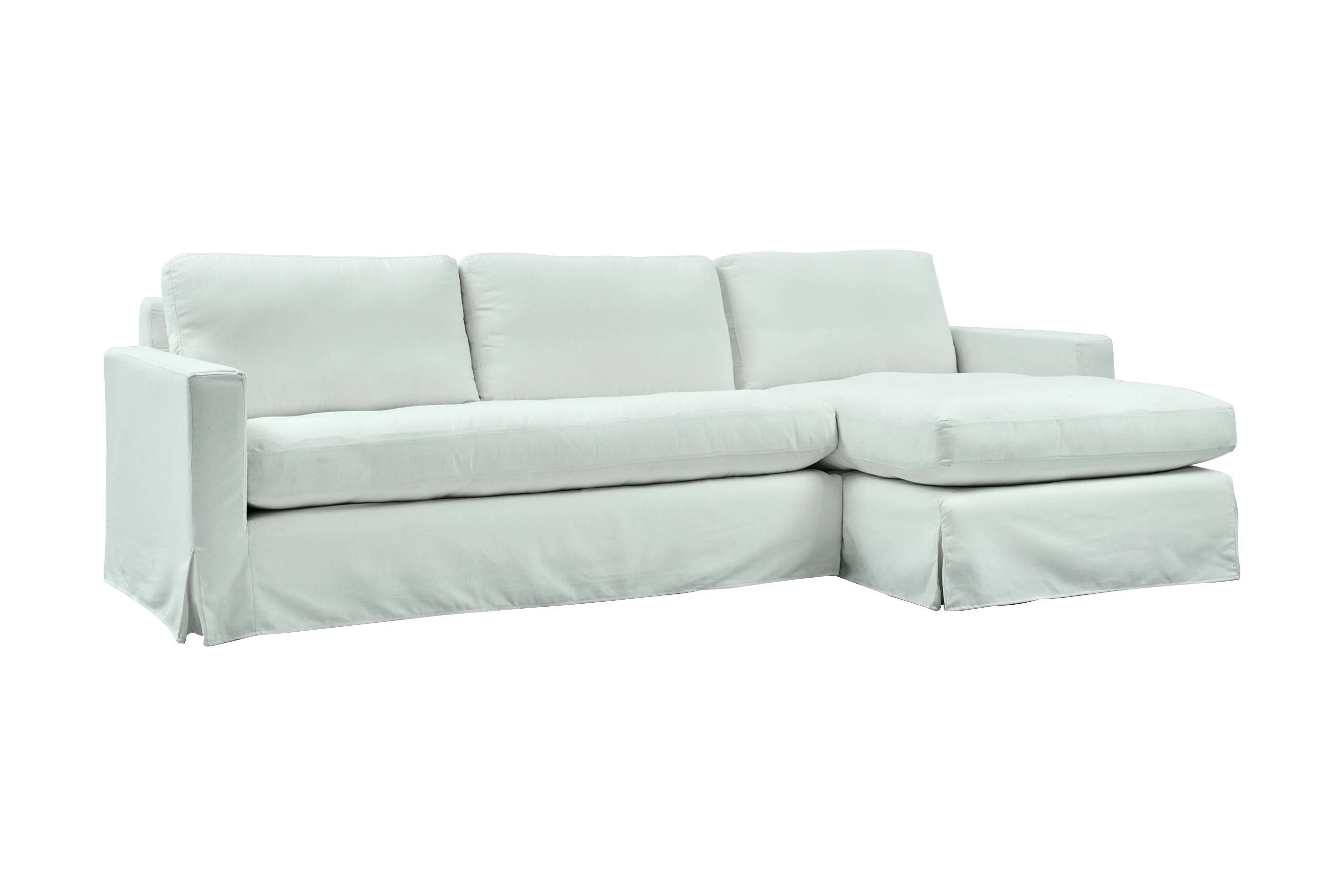 Kate | Option 1 Corner Extra Loose Cover | Capri Duck Egg - Image 2