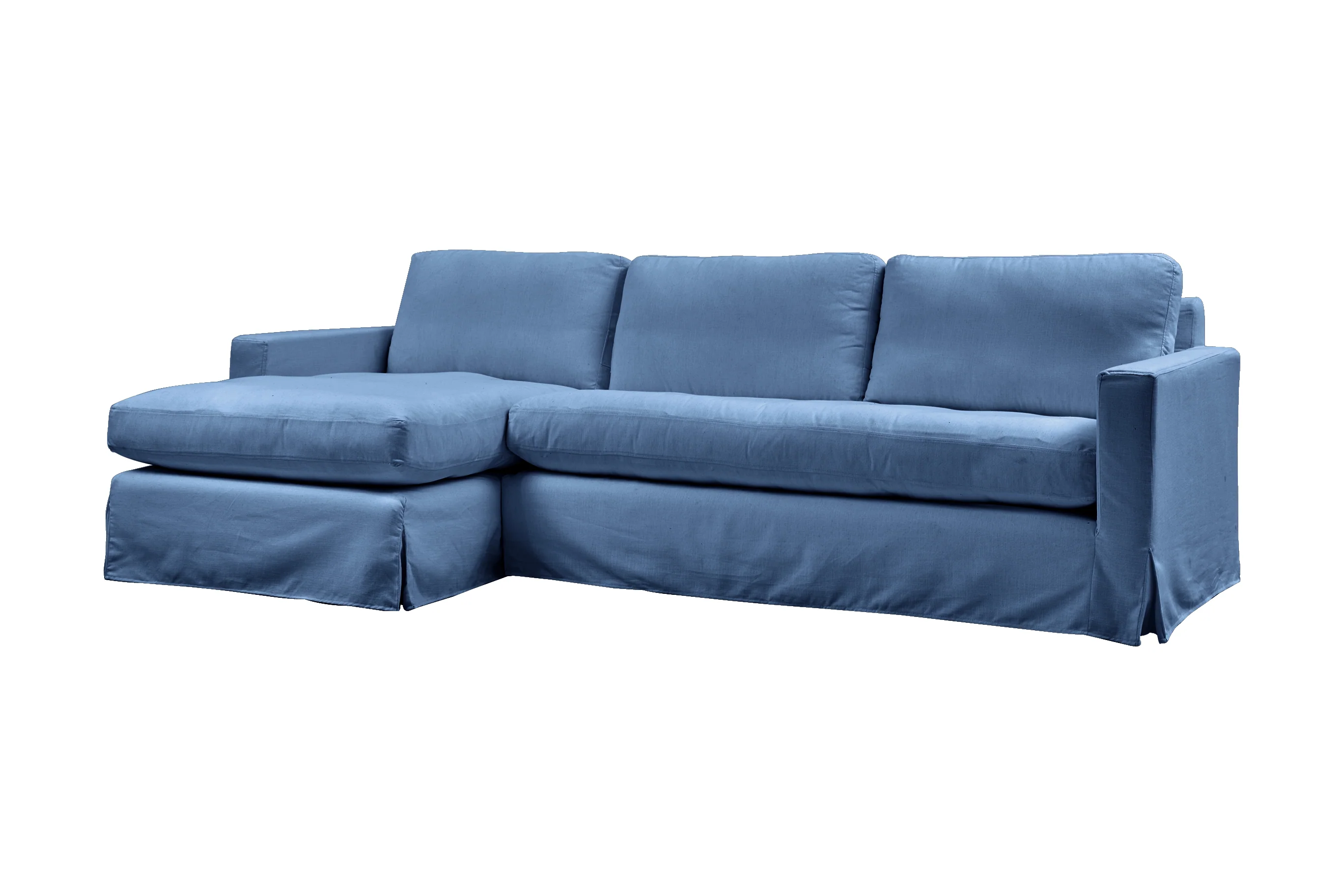 Kate | Option 2 Corner Extra Loose Cover | Capri Blue - Image 2