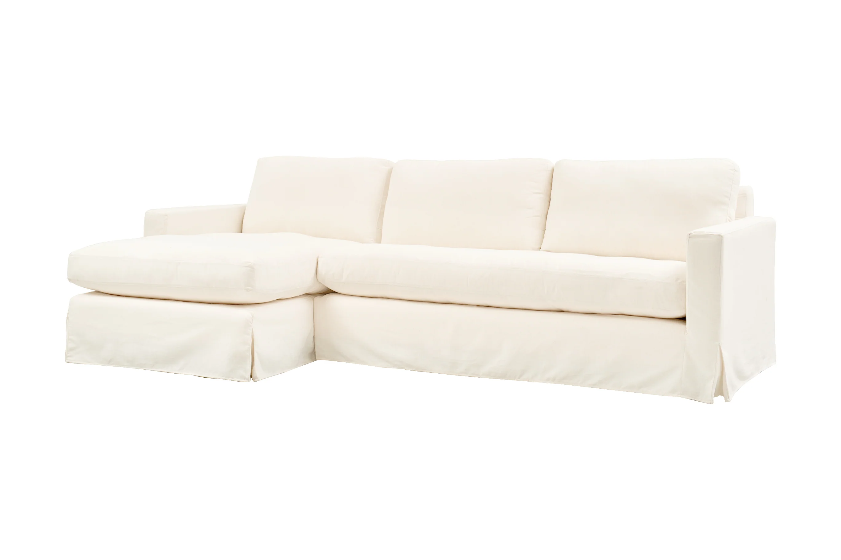 Kate | Option 2 Corner Extra Loose Cover | Capri Linen - Image 2